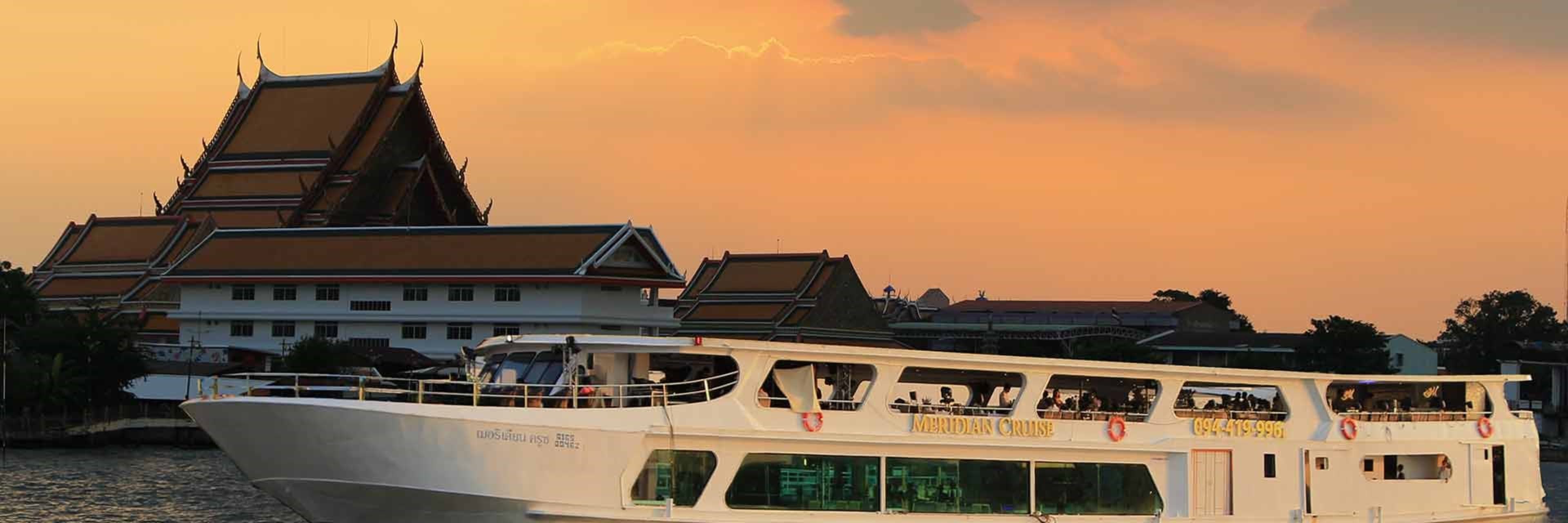 Bangkok city attractions things to do Meridian dinner cruise