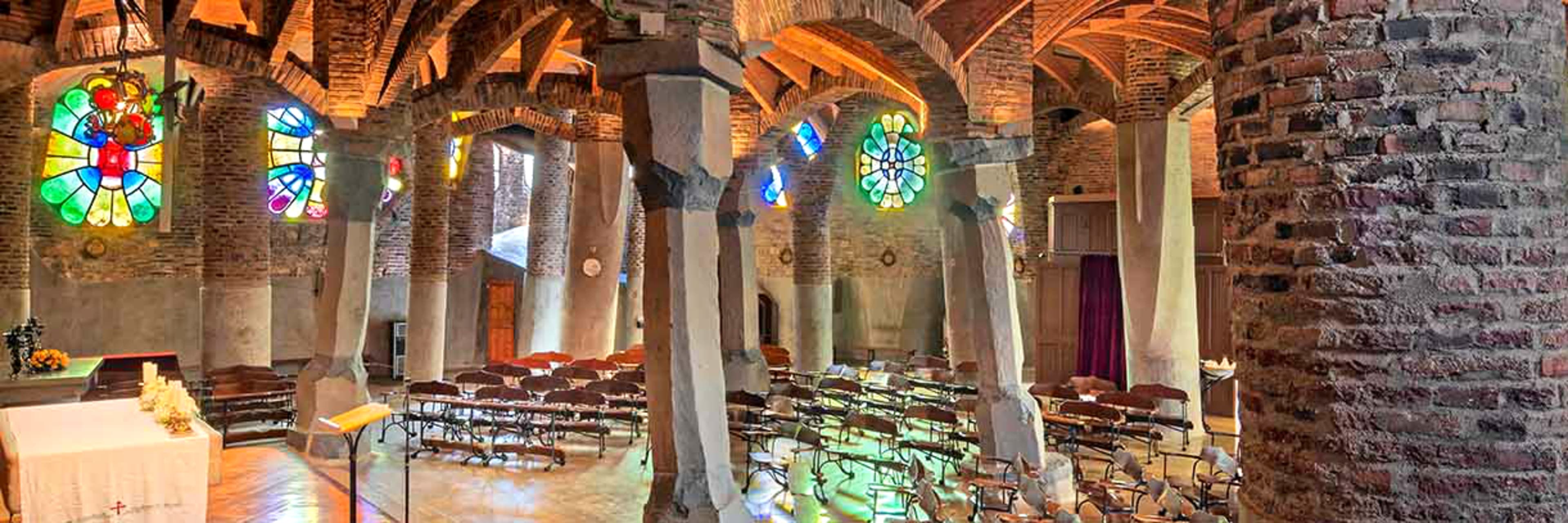 Gaudi's Crypt at Colonia Guell