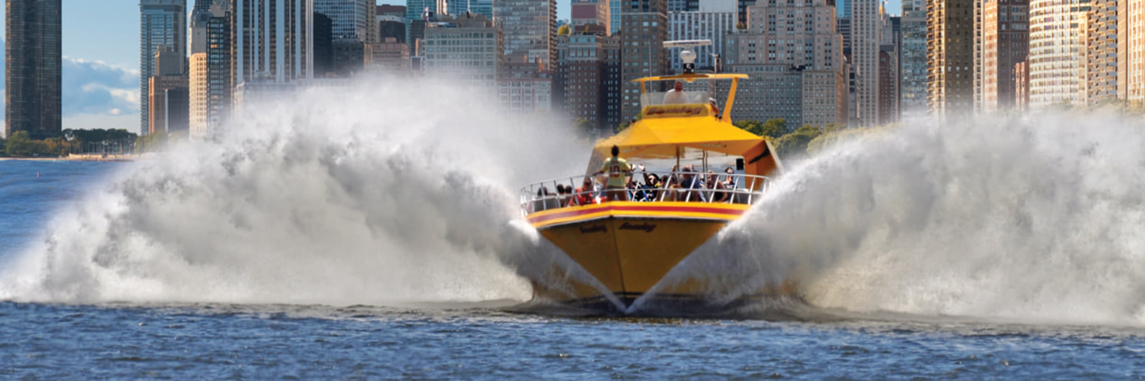 Cruise going through water