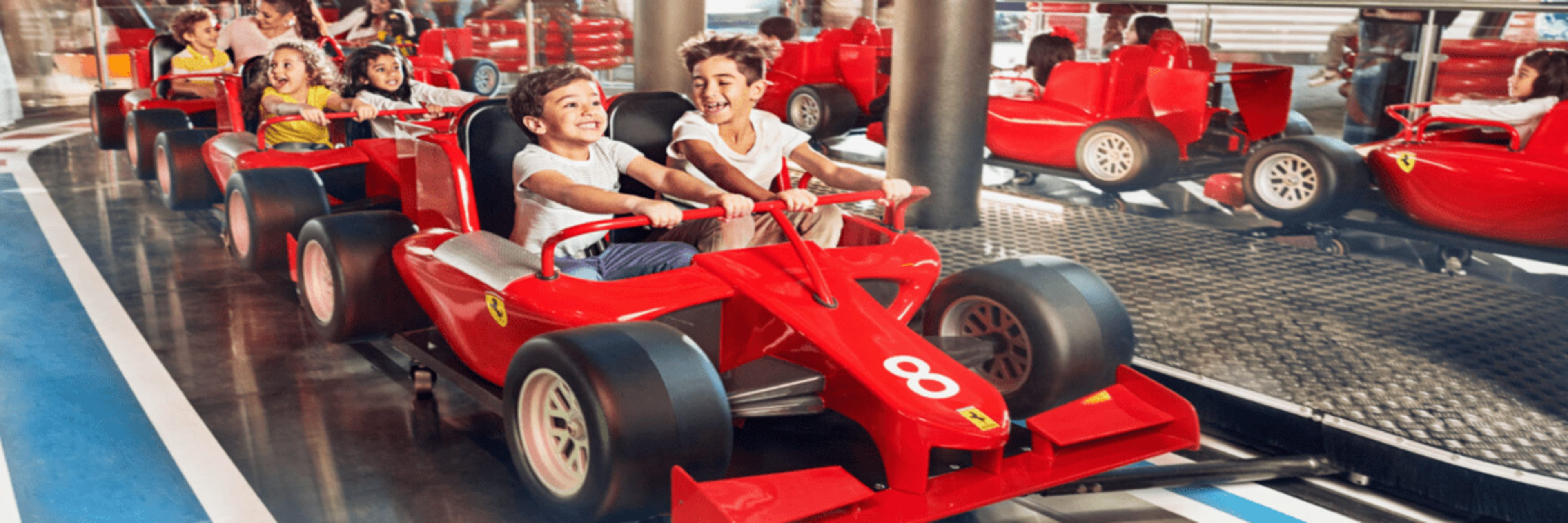 Children in go kart