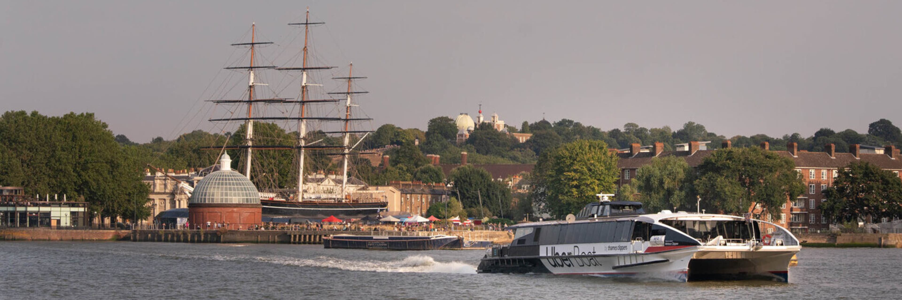 Uber Boat by Thames Clippers at Greenwich.