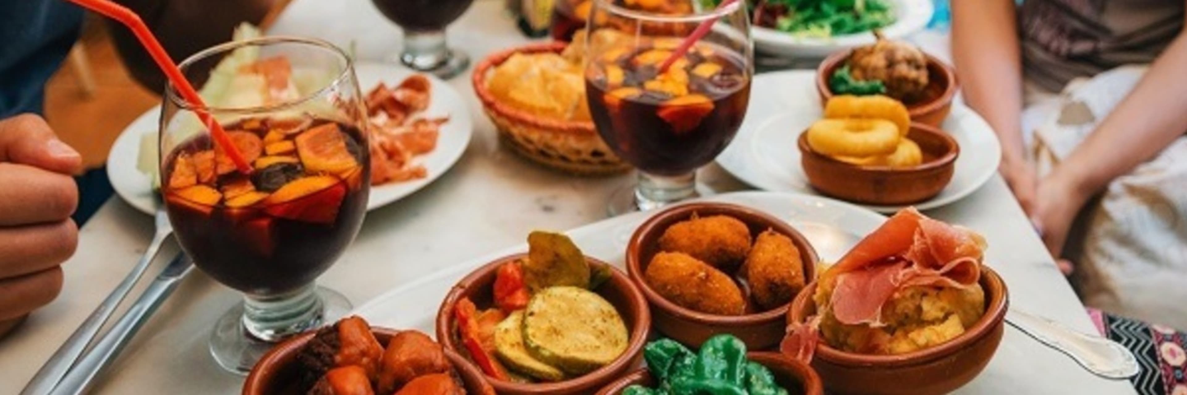 Spanish tapas and sangria.