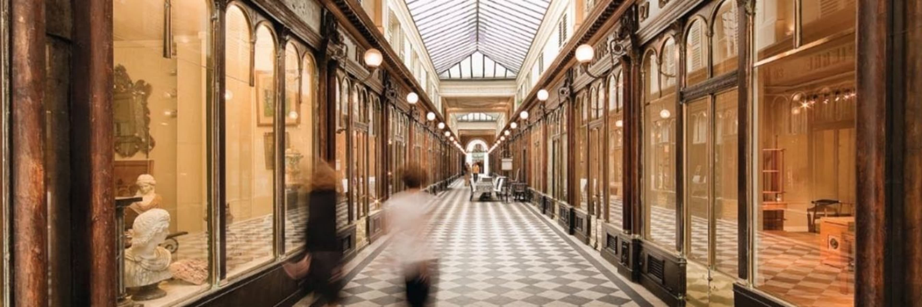 The Passage du Jouffroy in Paris.