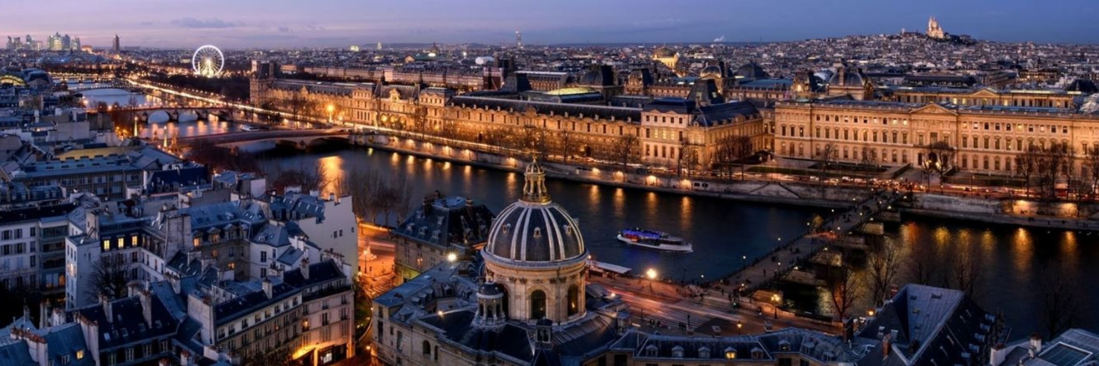 Paris in the evening.