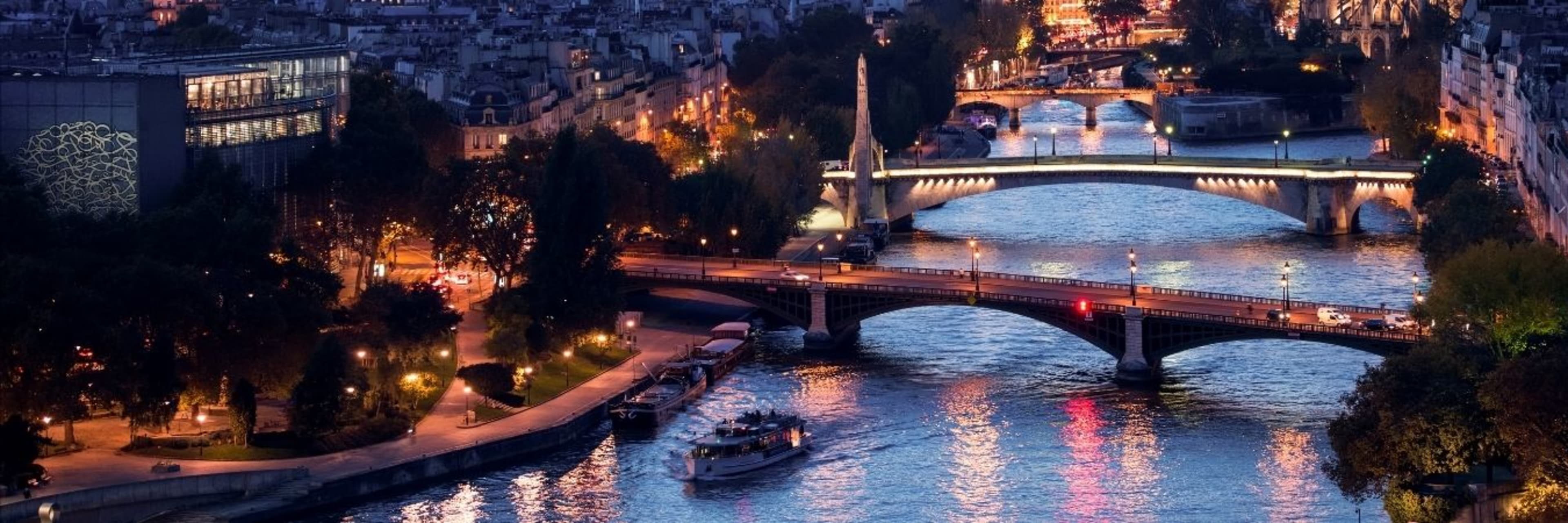 Paris in the evening.