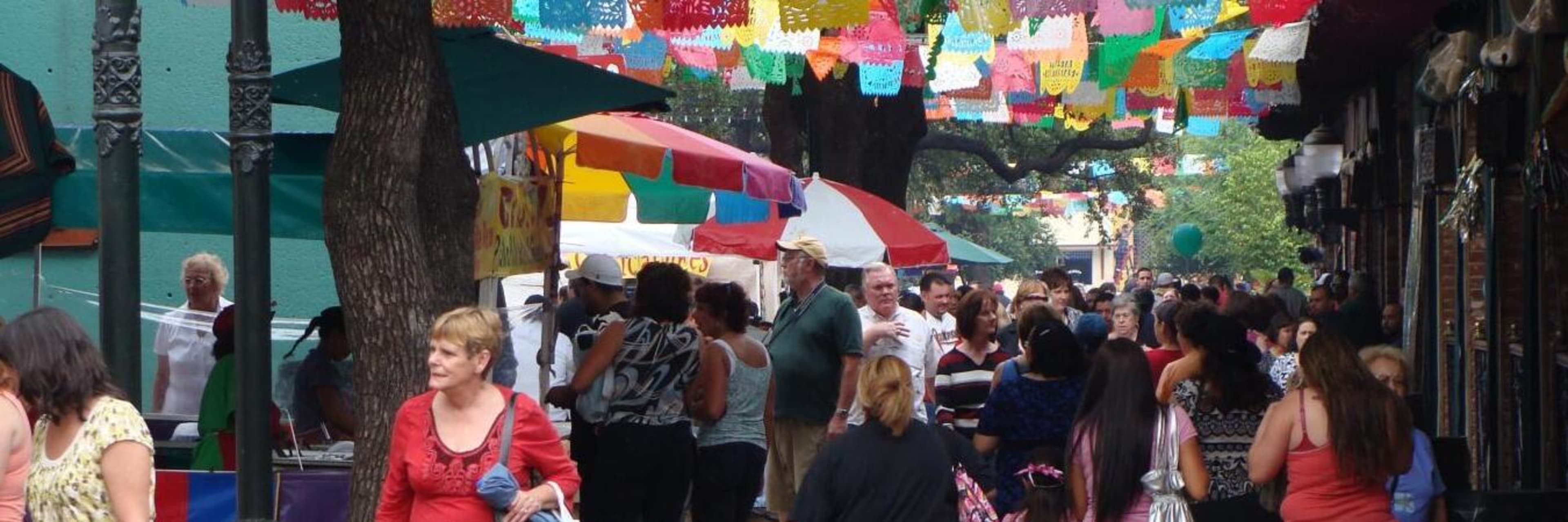 El Mercado old market square in downtown San Antonio.