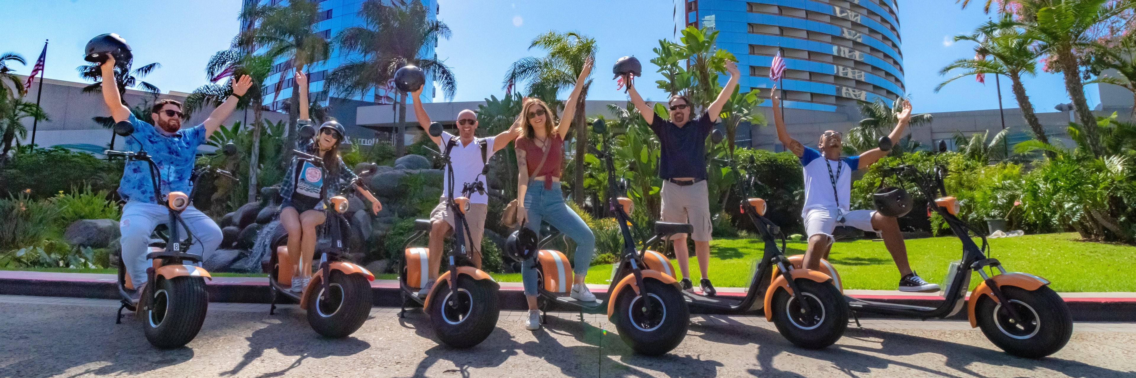 one-hour scooter tour