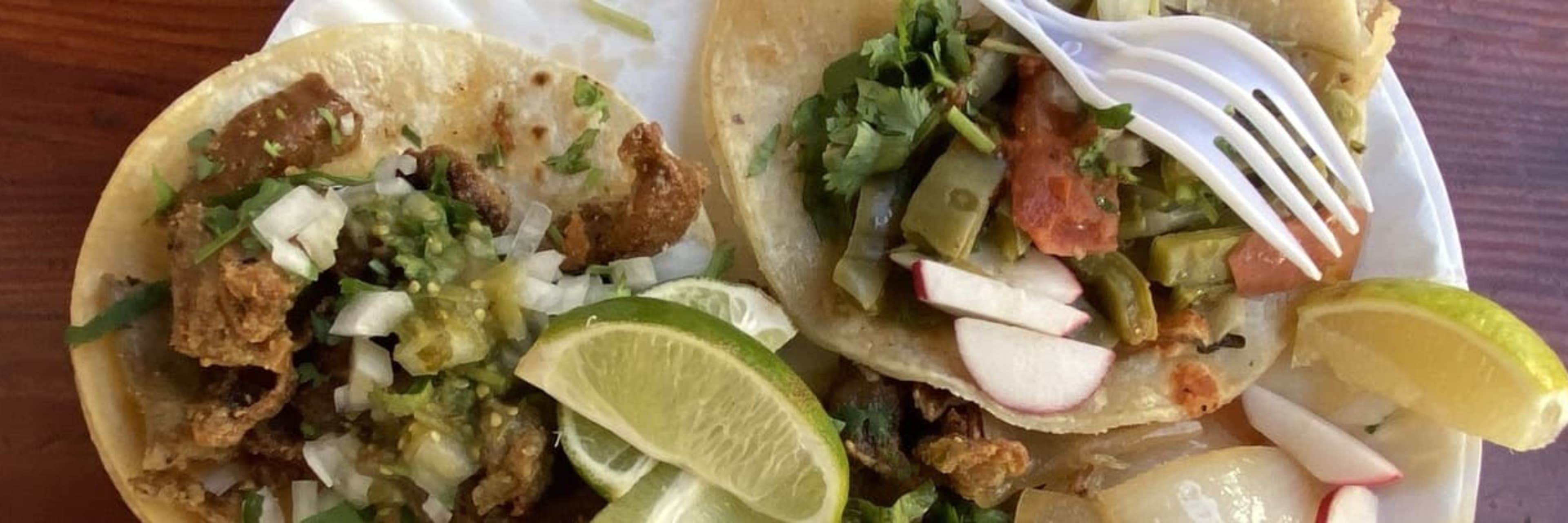 Takeaway tacos in the Mission District, San Francisco.