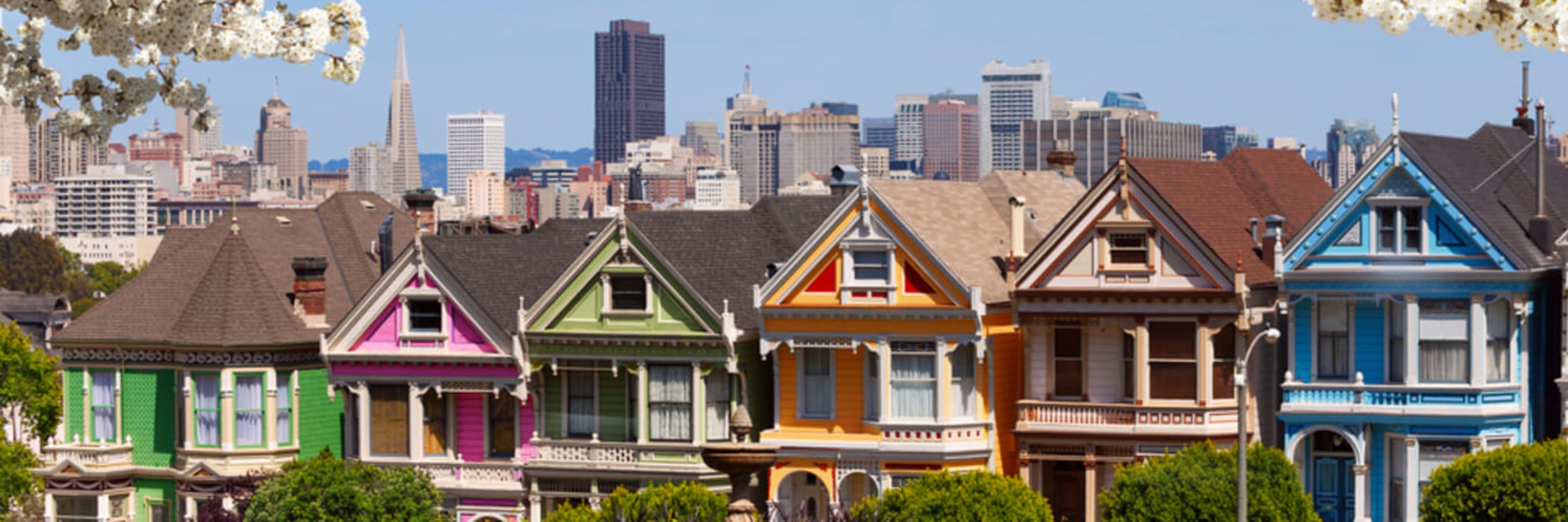 The Painted Ladies of Postcard Row in San Francisco.