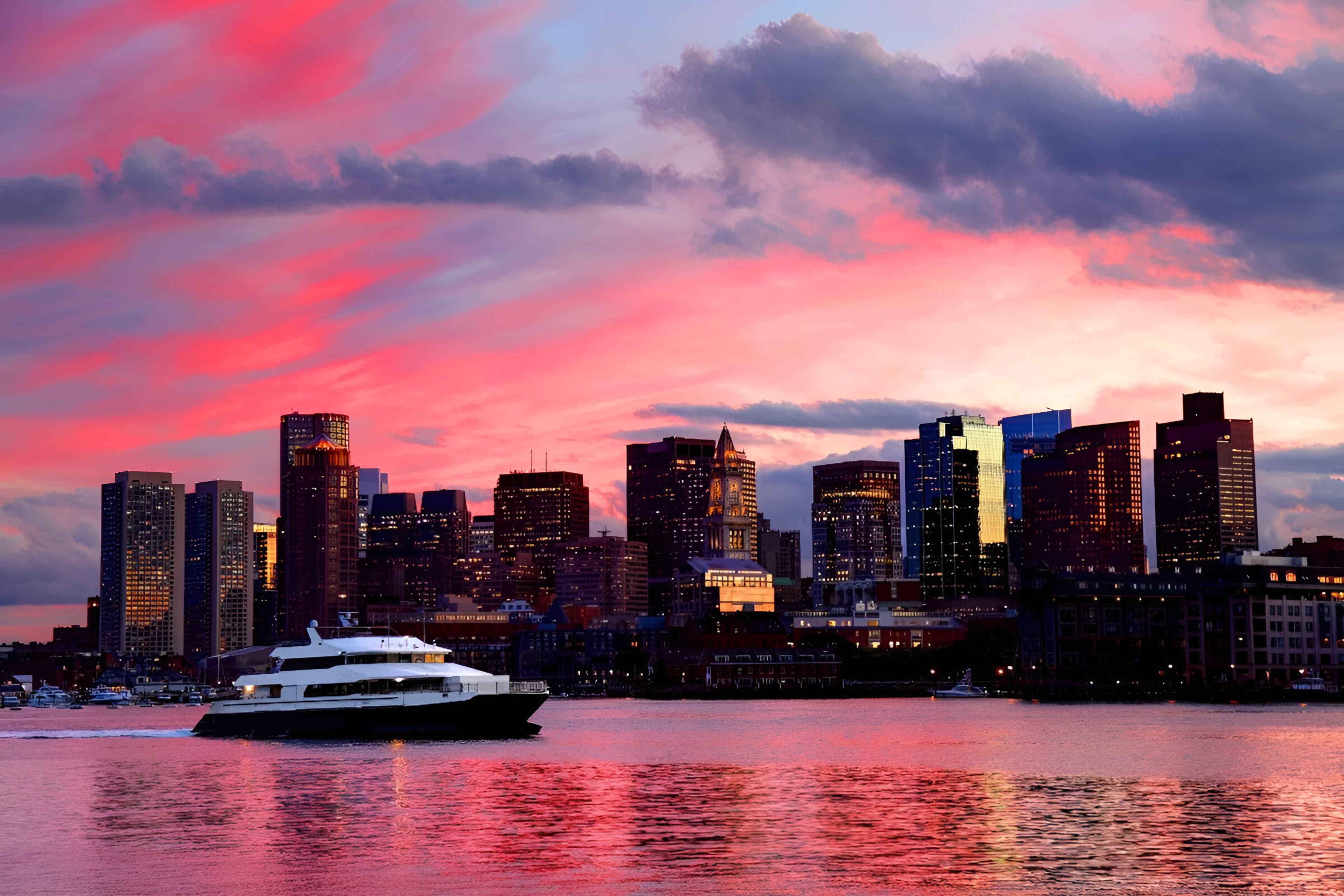 Boston sunset cruise
