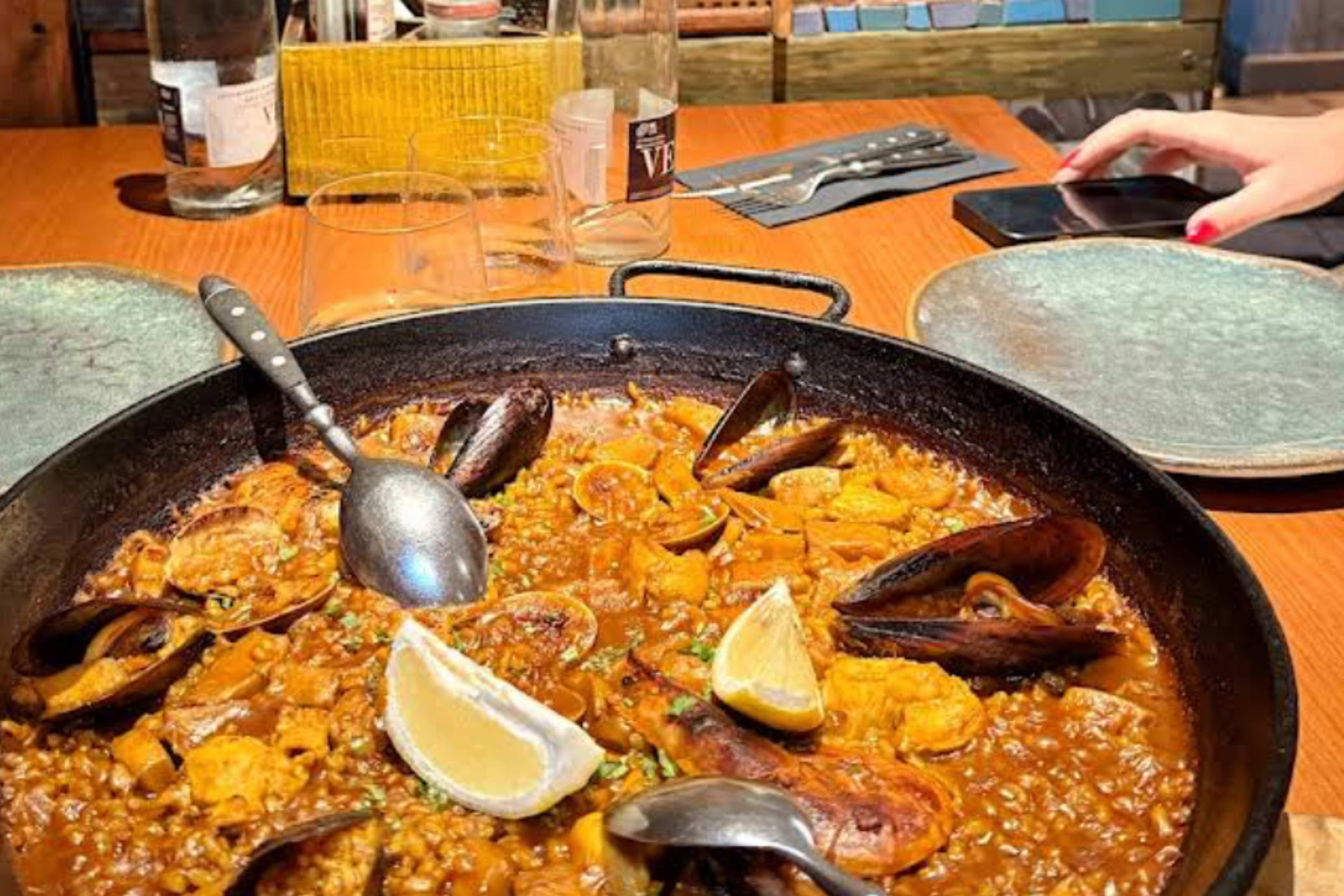 Seafood Paella Lunch near the Beach