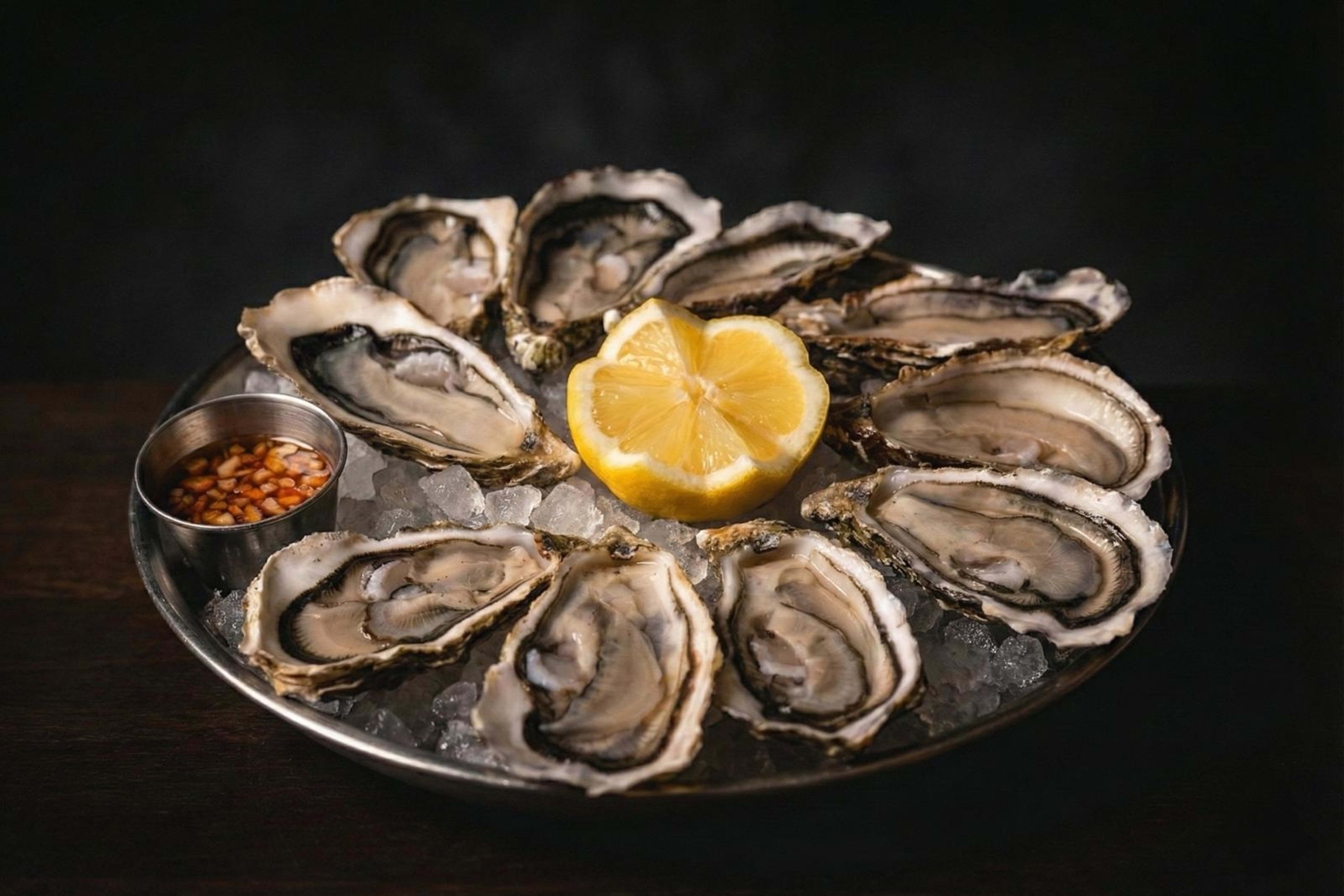 Austern oder Lachs und Wein bei Les Turbines