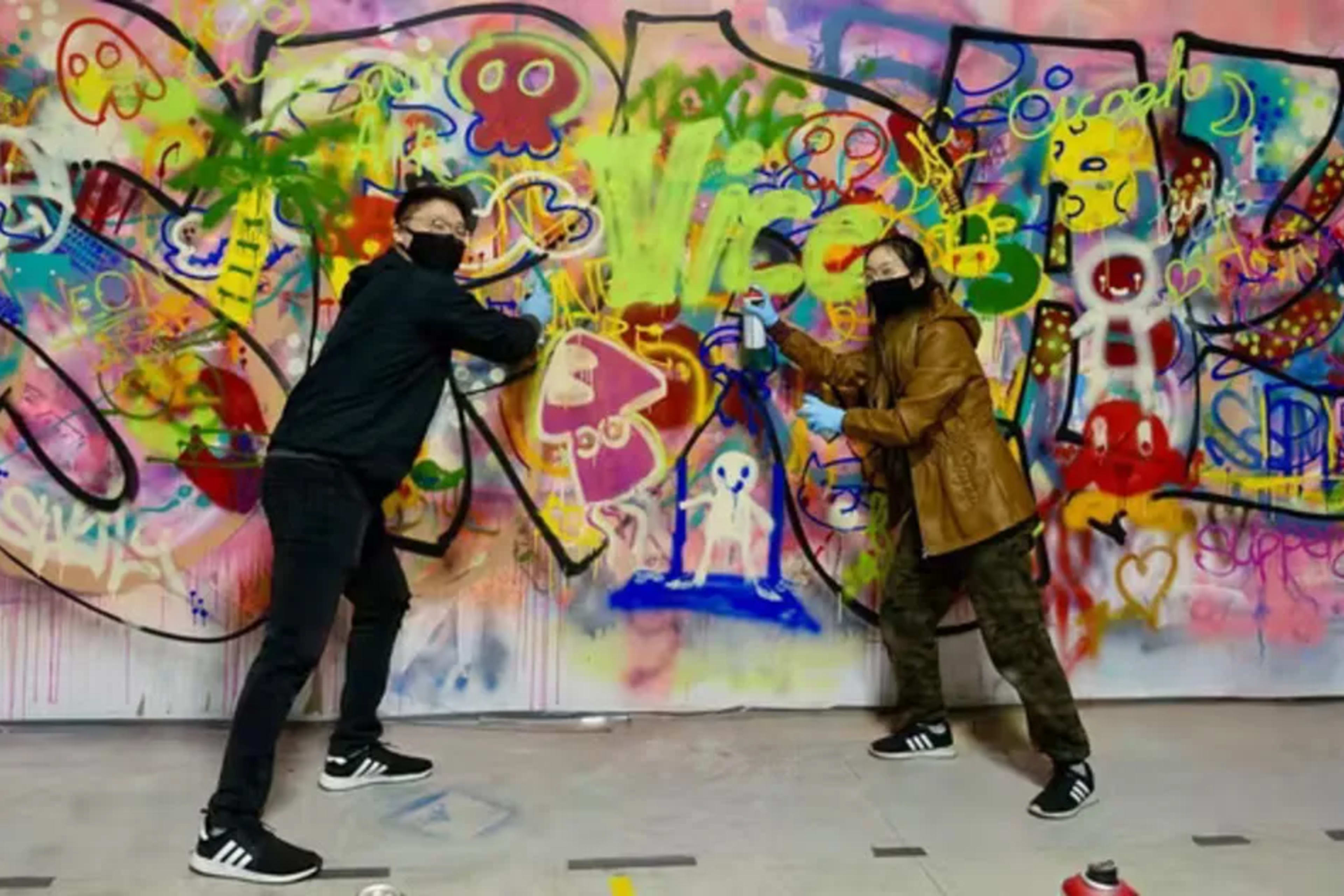 Taller de arte callejero Spray Paint ‘n’ Sip Chicago