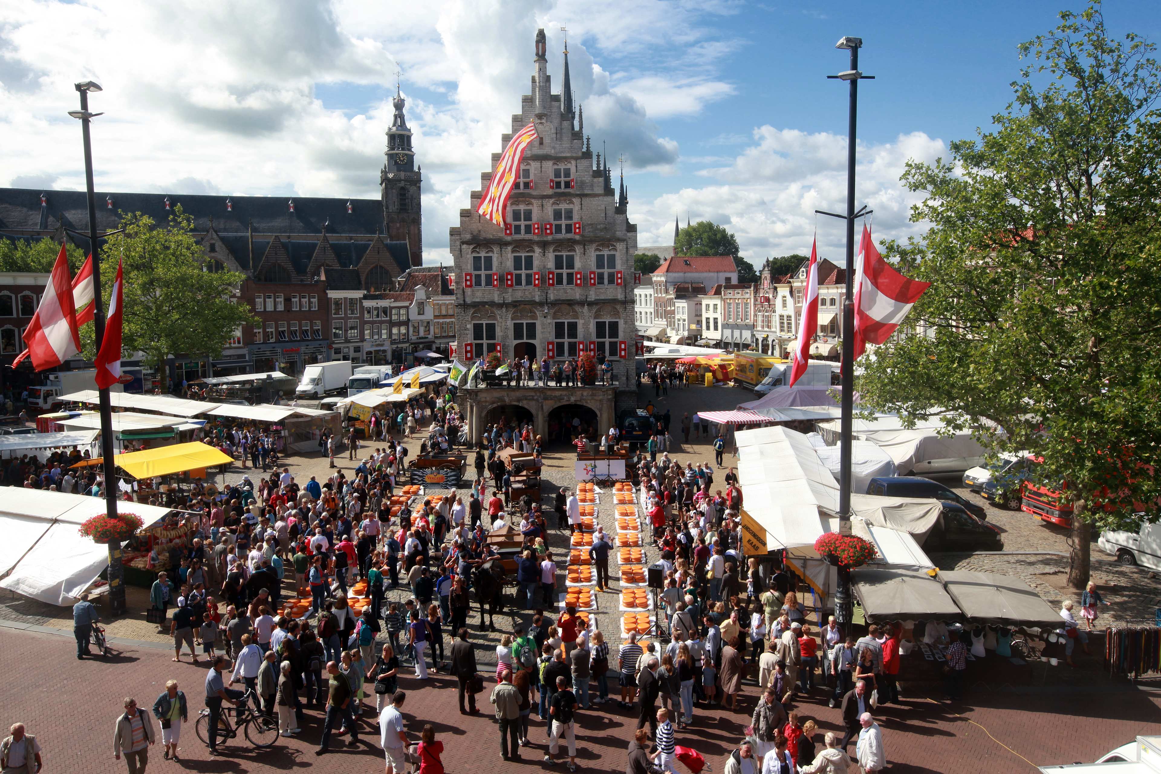 Mercado de quesos de Gouda o Alkmaar