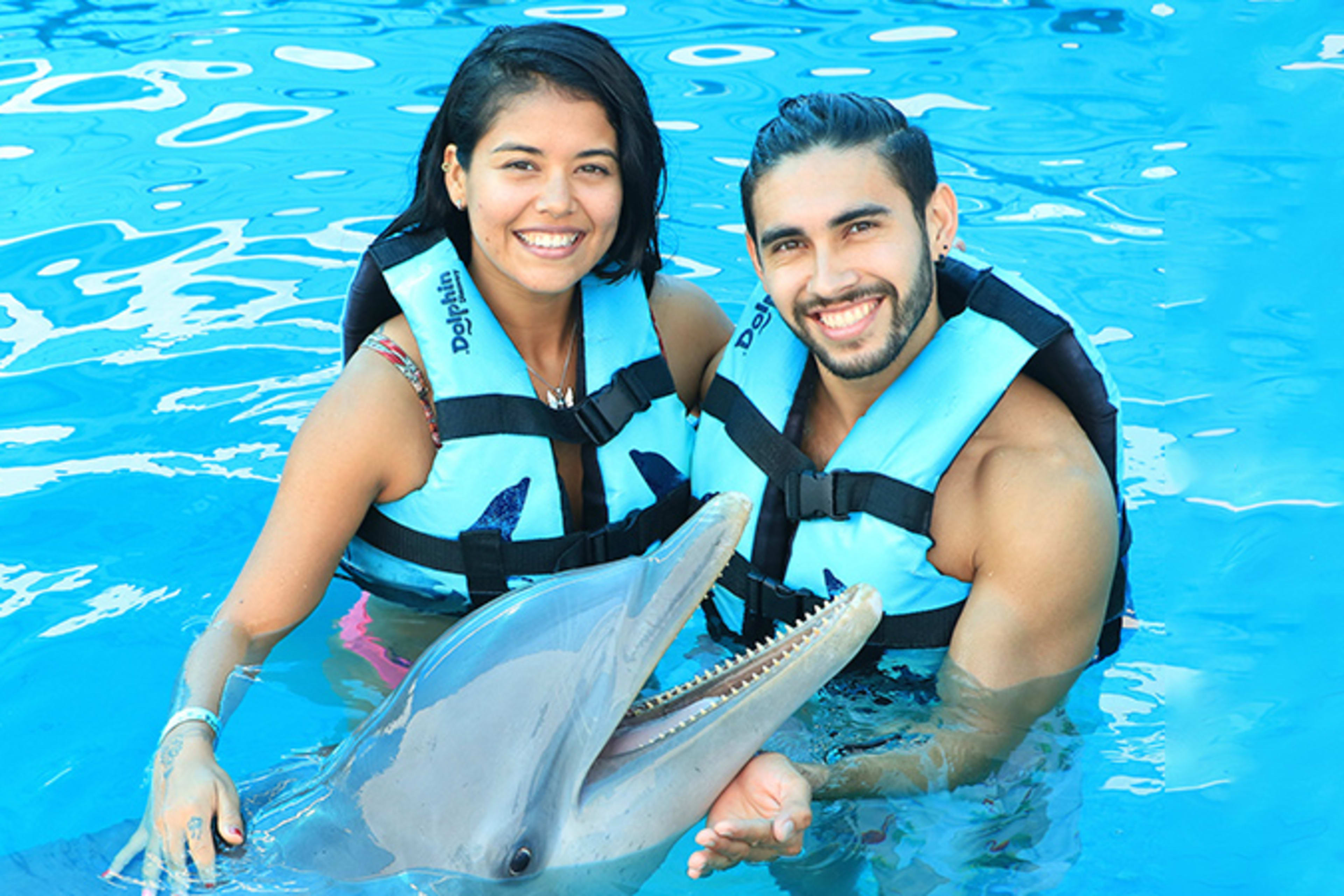 Encuentro con delfines en Playa Maroma + acceso al club de playa