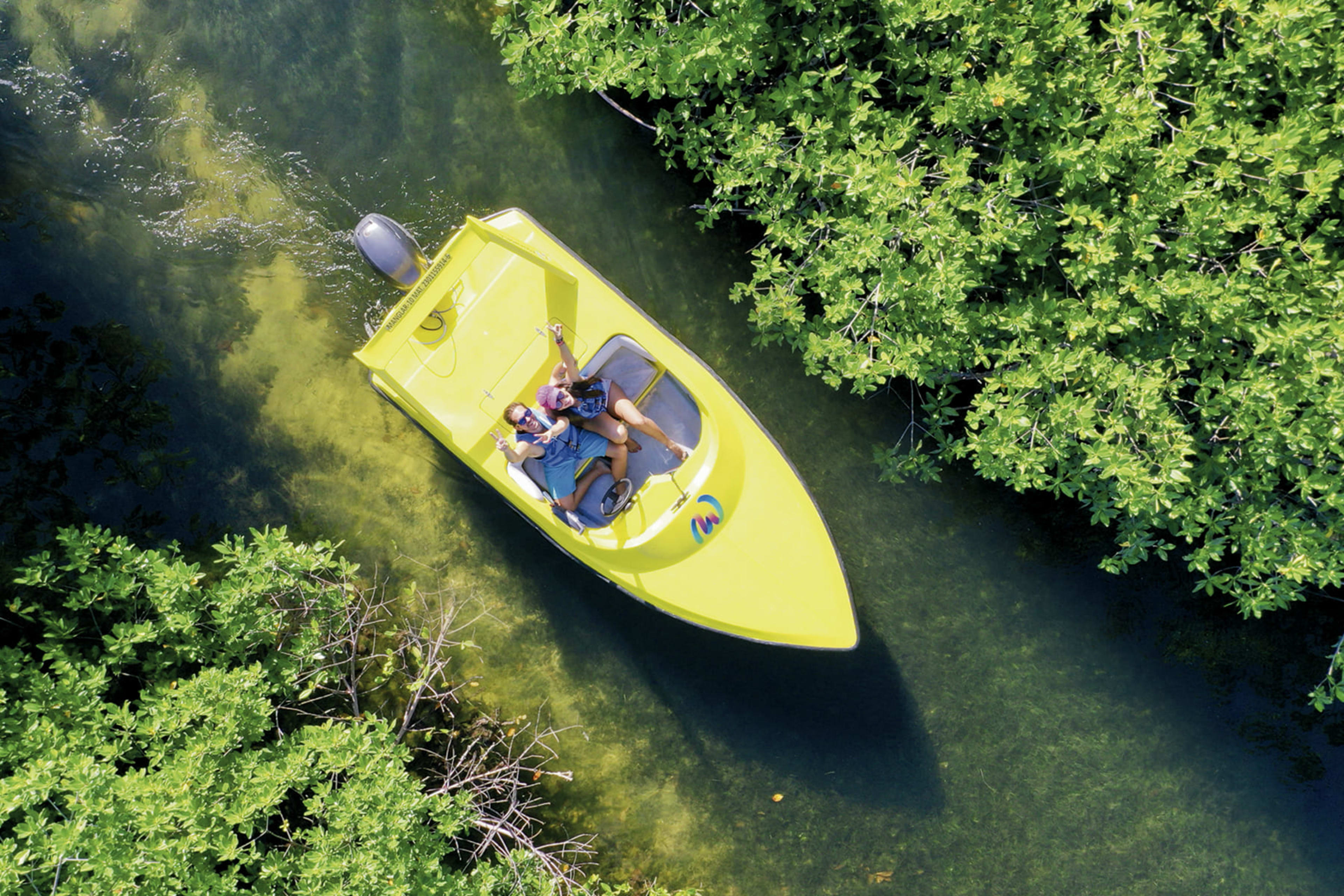 Jungle Tour Speedboat & Snorkeling in Cancun + Dock Fee