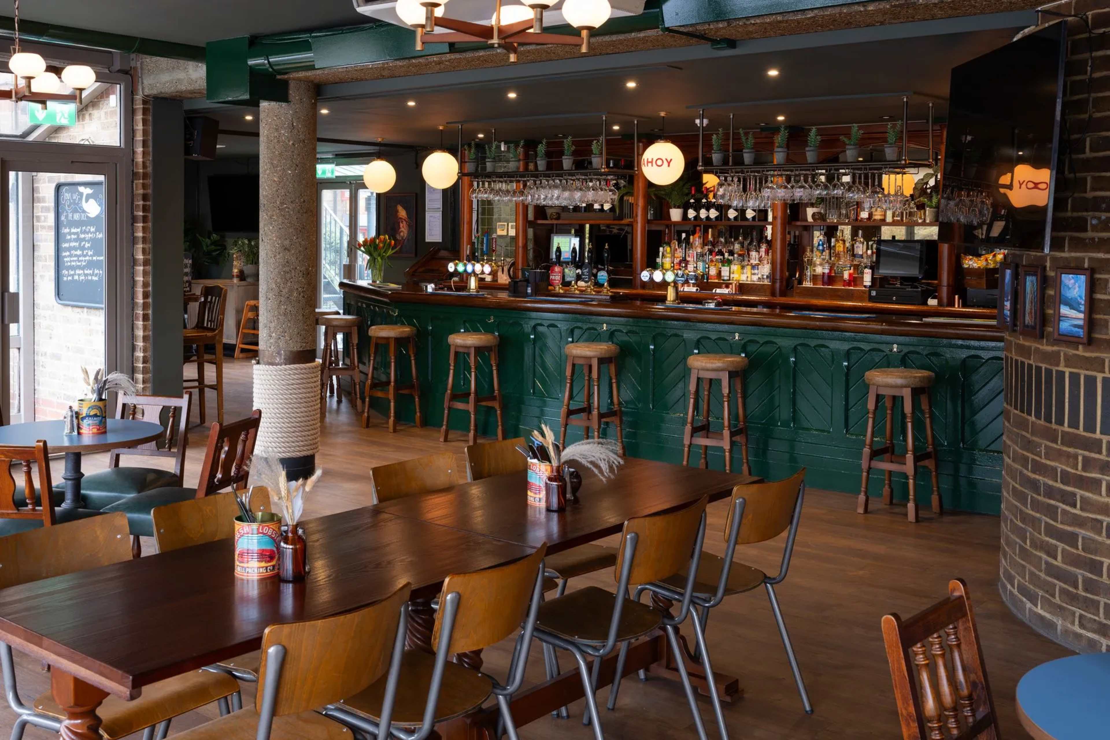 Steak & Ale Pie with Beer at a Waterside Pub