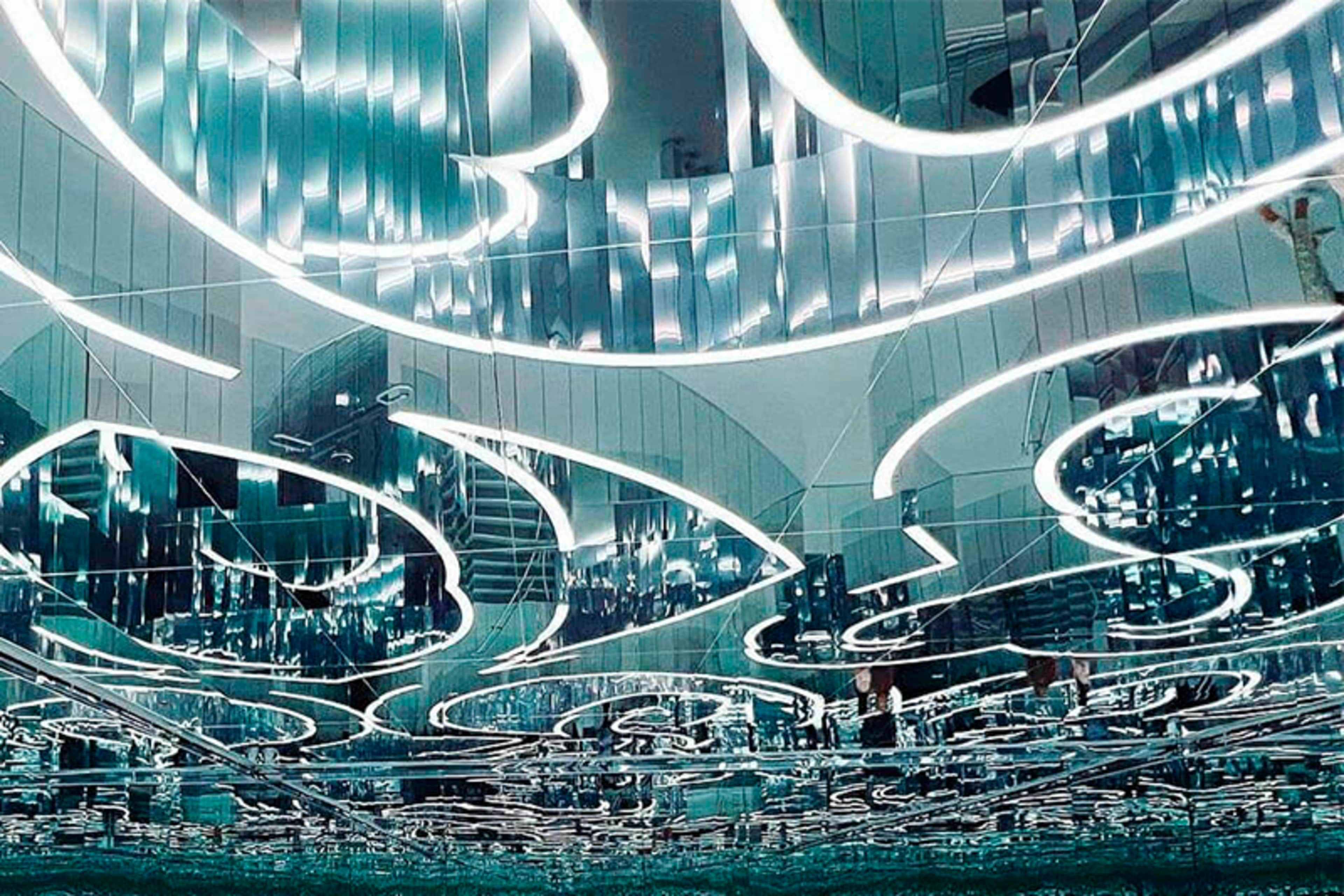 Immersive art show at Superblue Miami.
