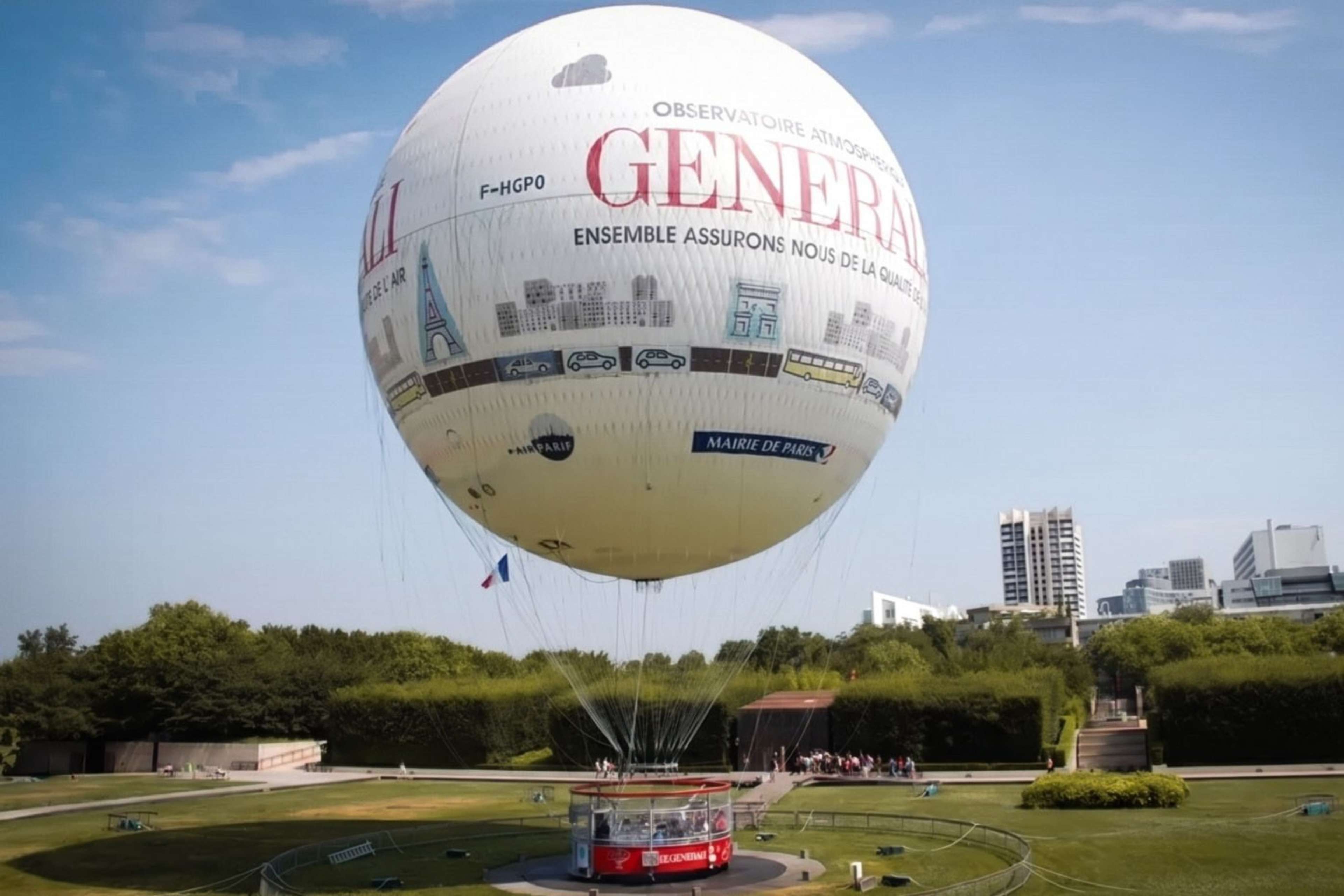 Ballon de Paris Generali balloon views over Paris