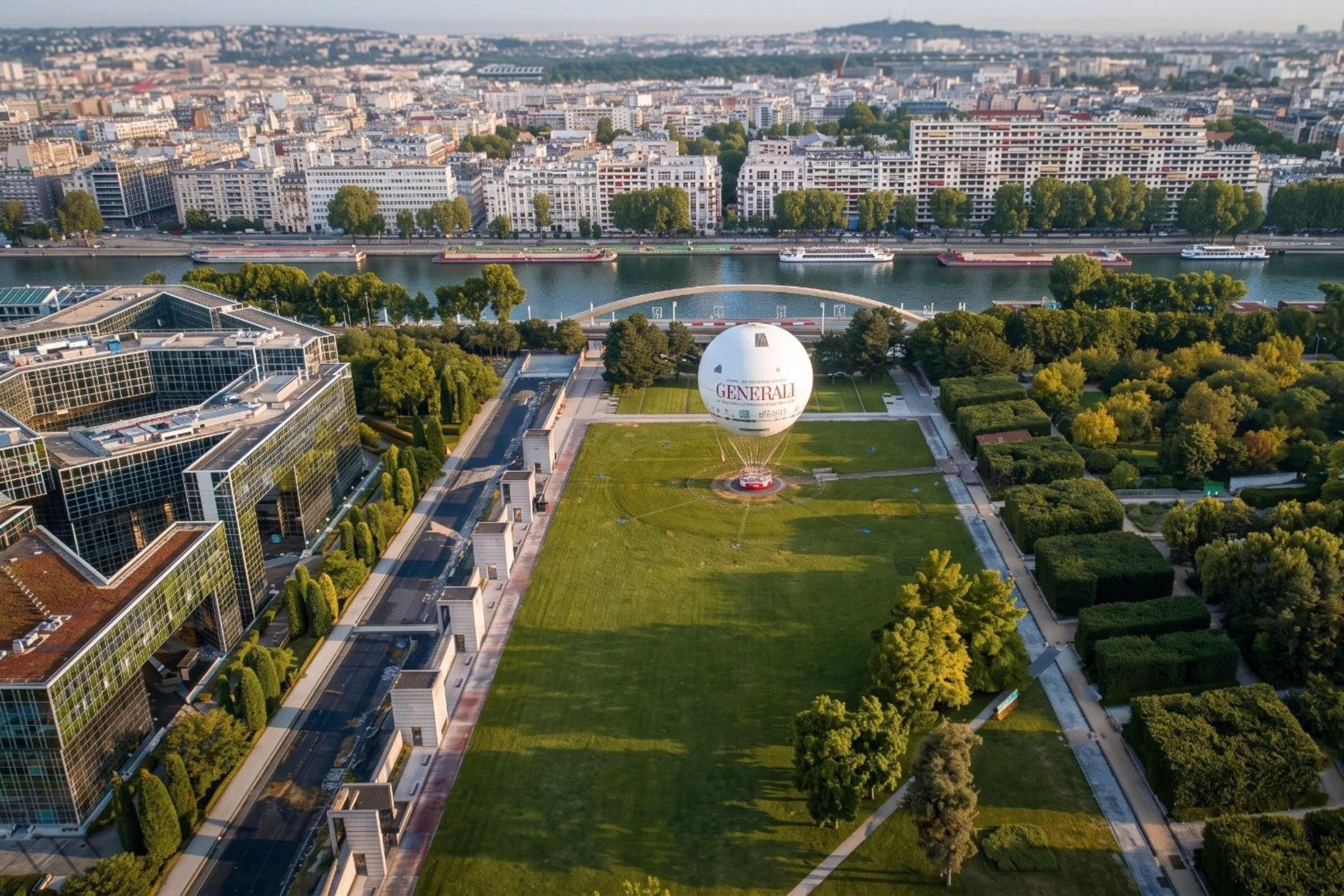 Ballon de Paris Generali balloon views over Paris