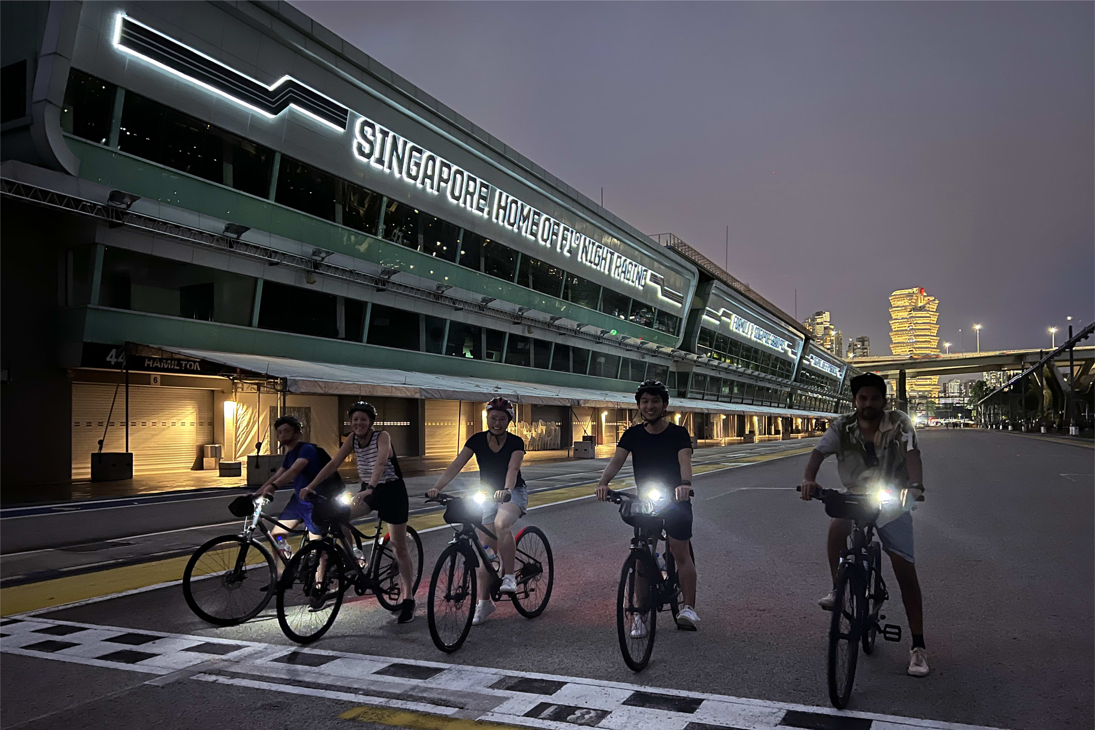 Marina Bay Night Bicycle Tour by Let's Go Tour