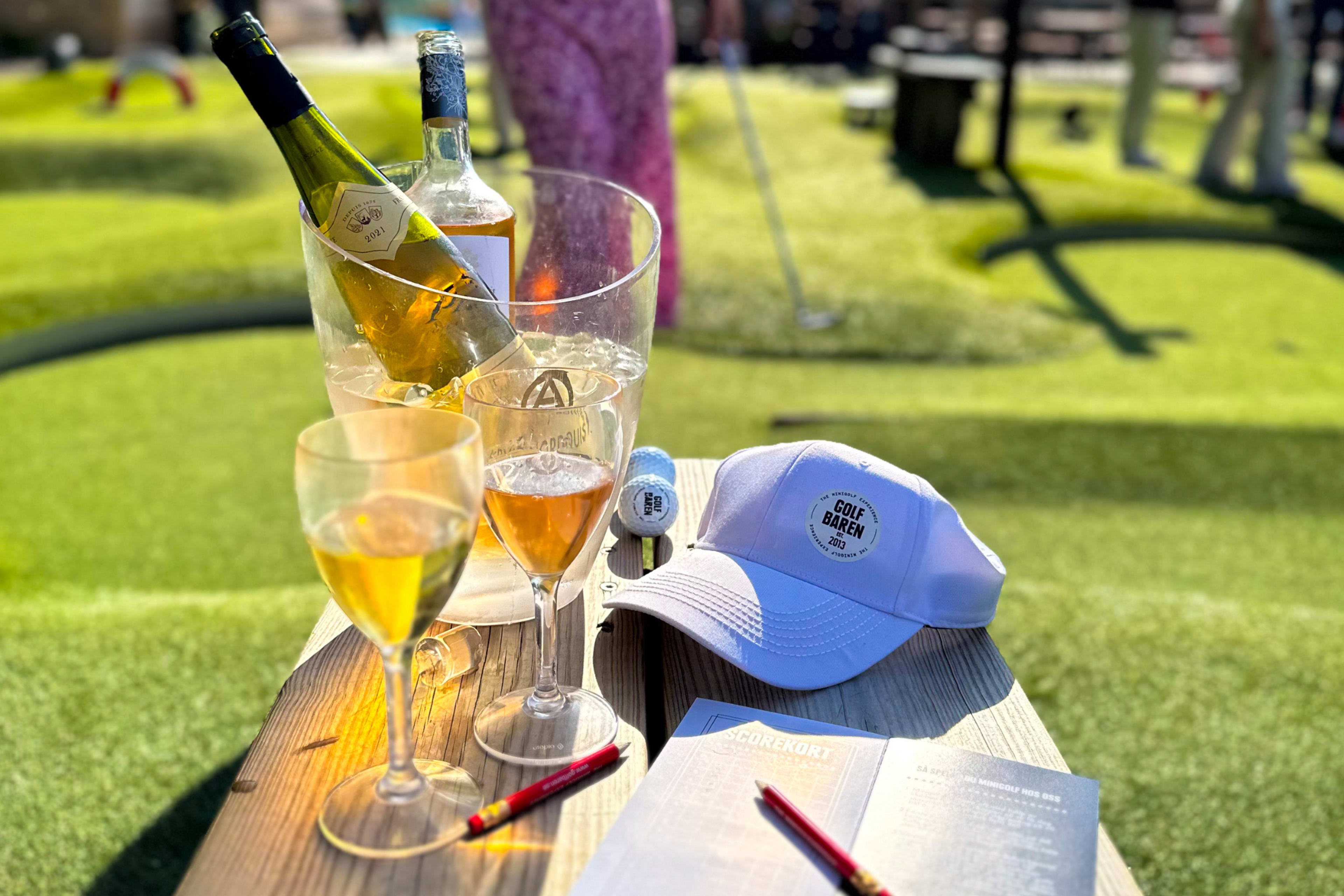 Adventure golf at Nacka Strand Golf Bar.