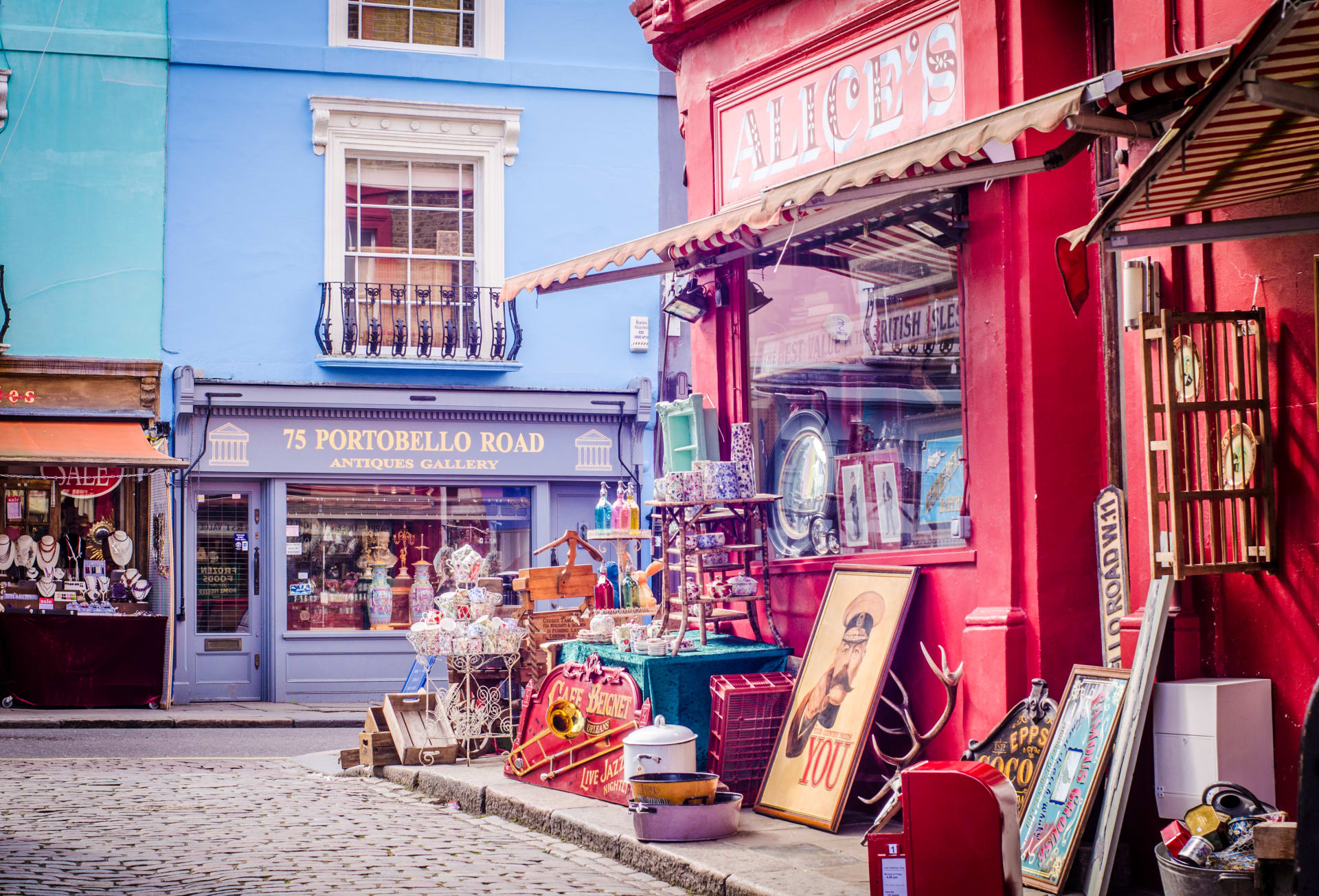 Des antiquités à Portobello Road