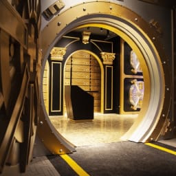 Mr. Monopoly's vault at Monopoly Dreams in Hong Kong.