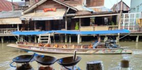 Amphawa Floating Market.