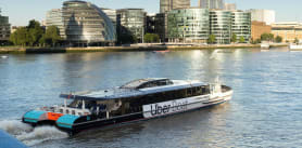 Uber Boat by Thames Clippers at the Shard.