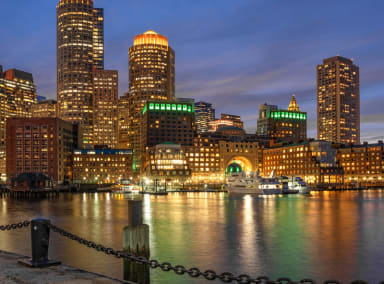 boston night skyline