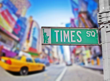 Times Square New York Schild