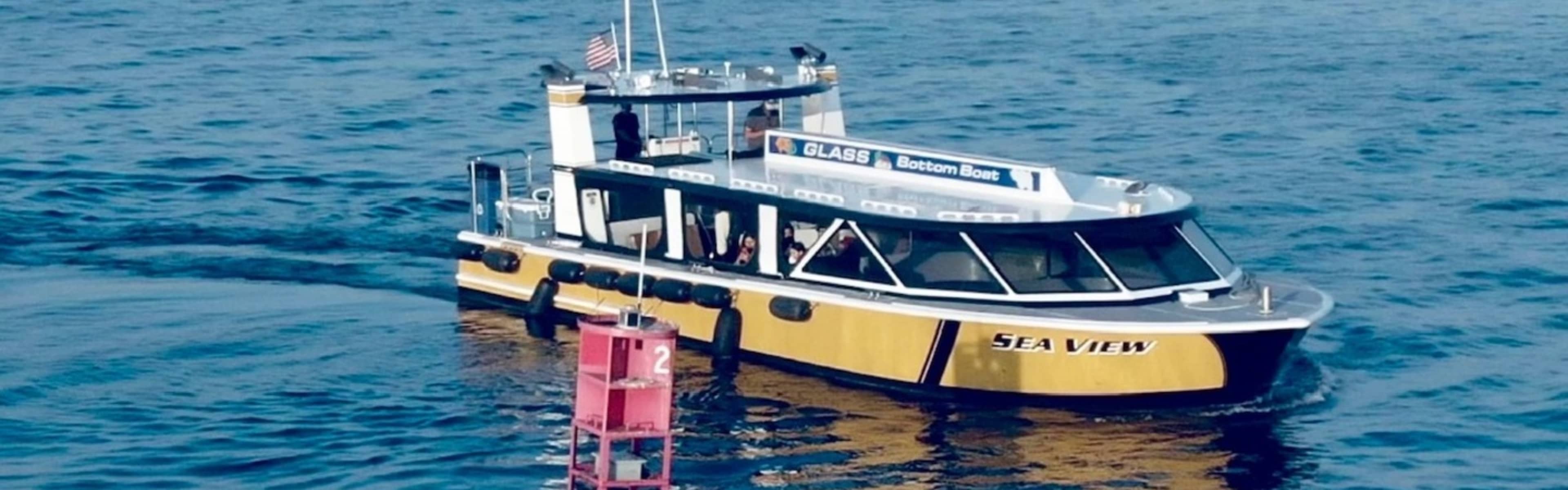 A glass bottom boat eco tour in Long Beach Harbor.