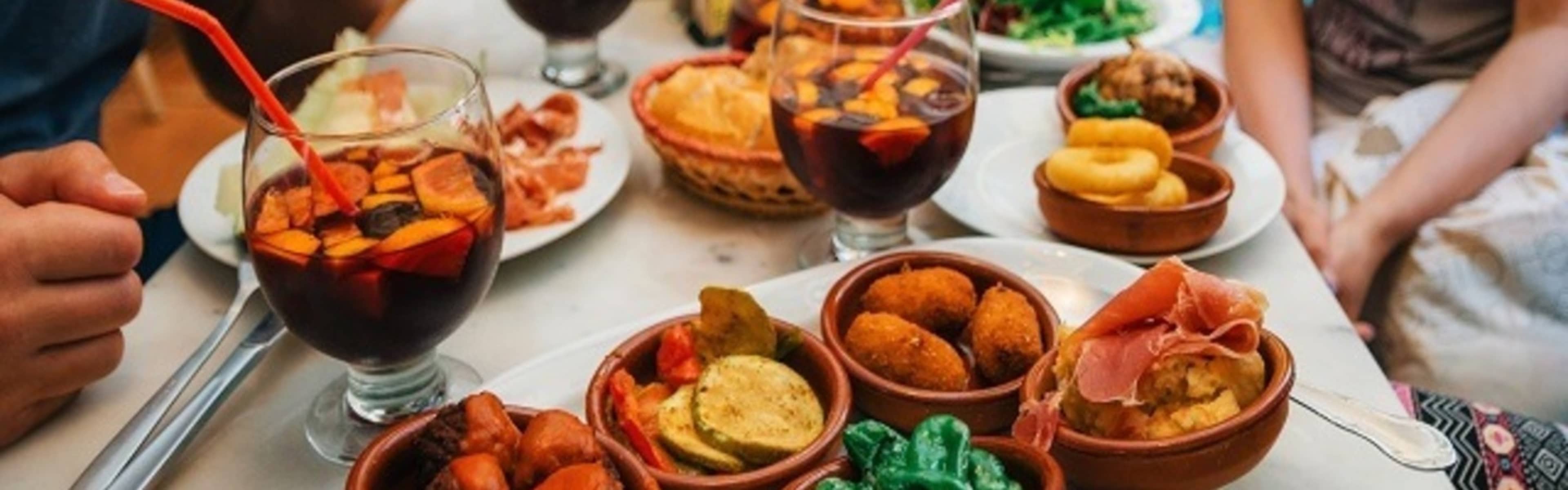 Spanish tapas and sangria.