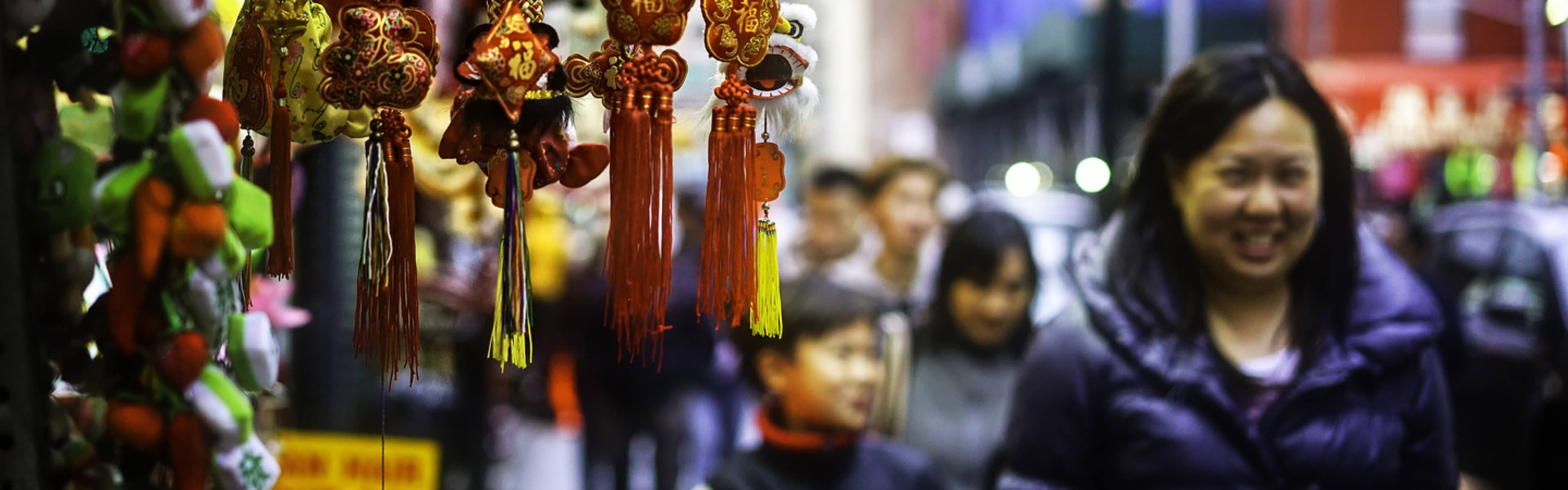 Chinatown in Manhattan.