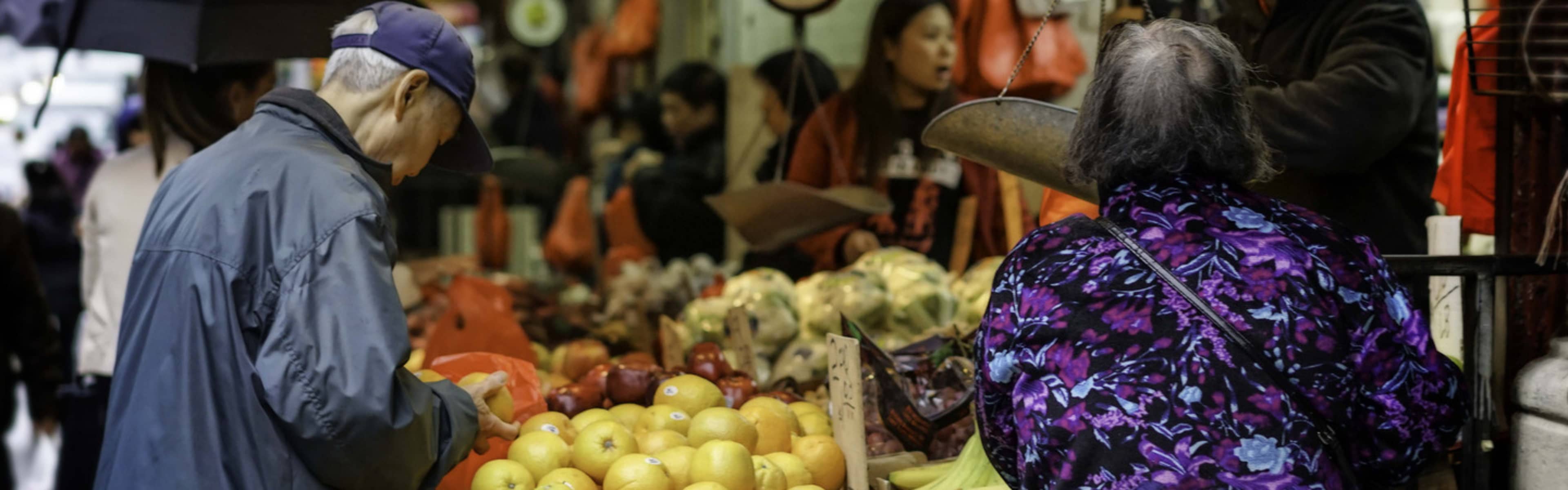 Chinatown in Manhattan.