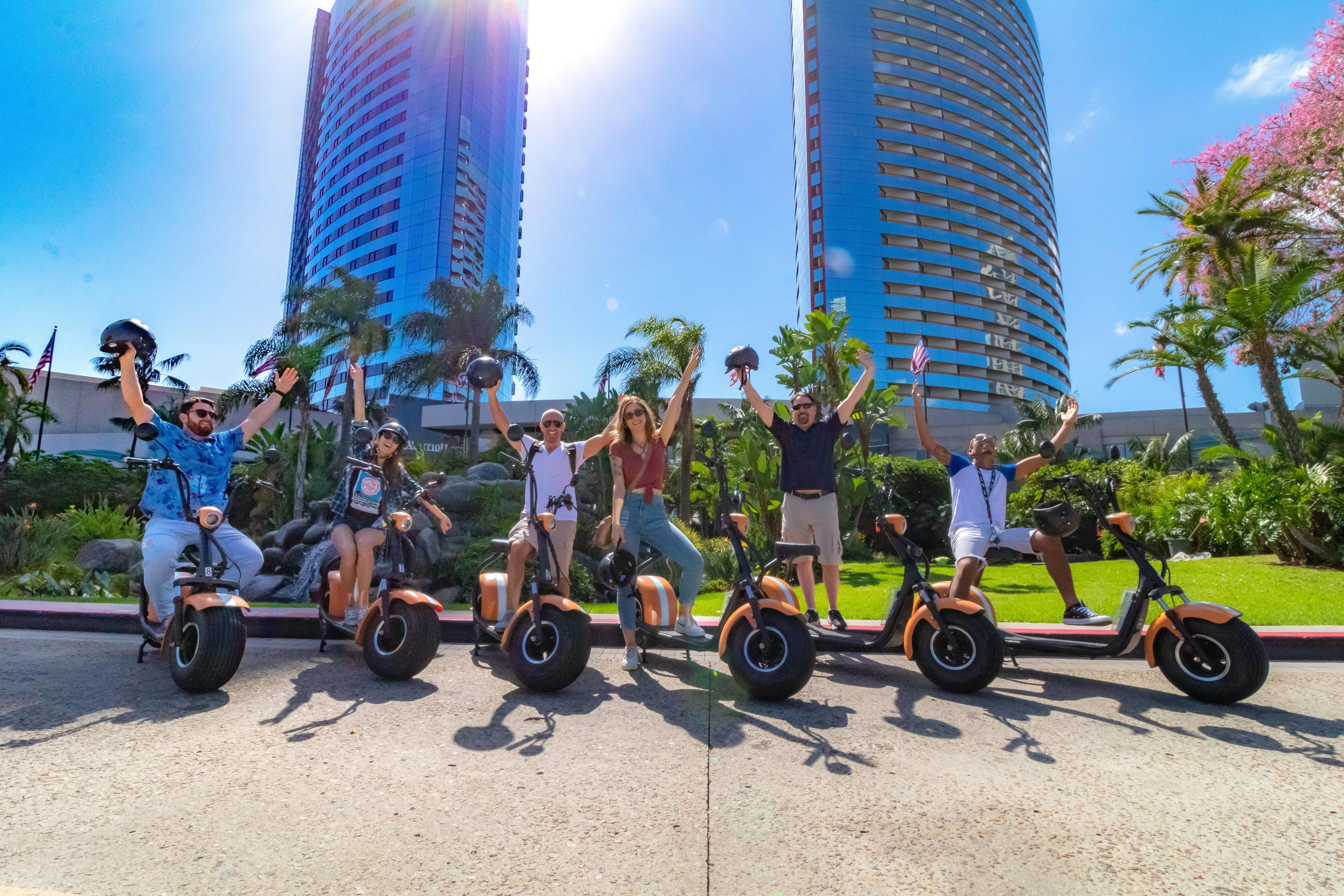 one-hour scooter tour