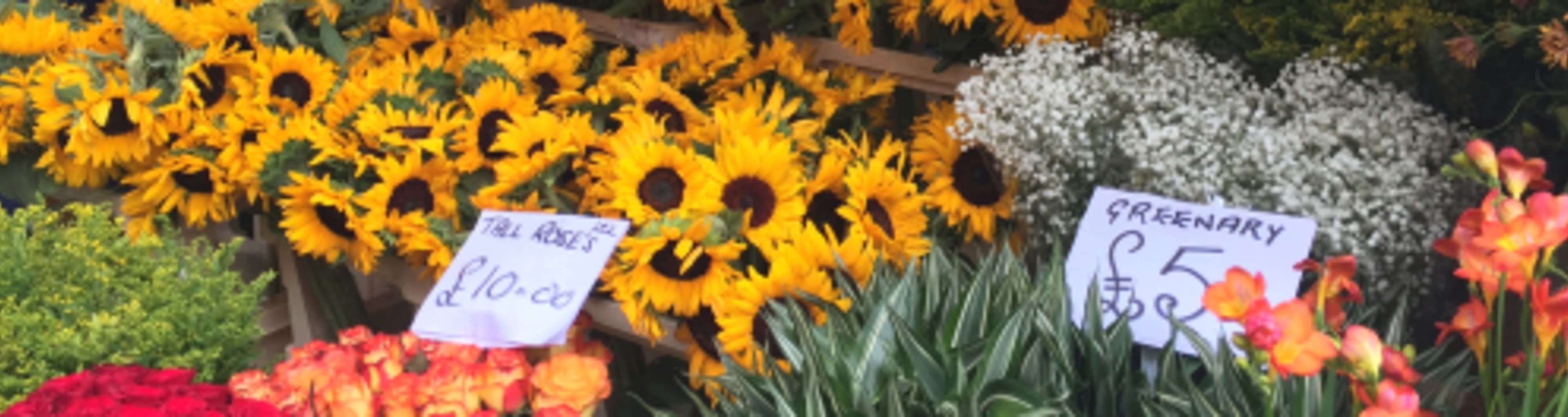 Columbia Road flower market in London's East End