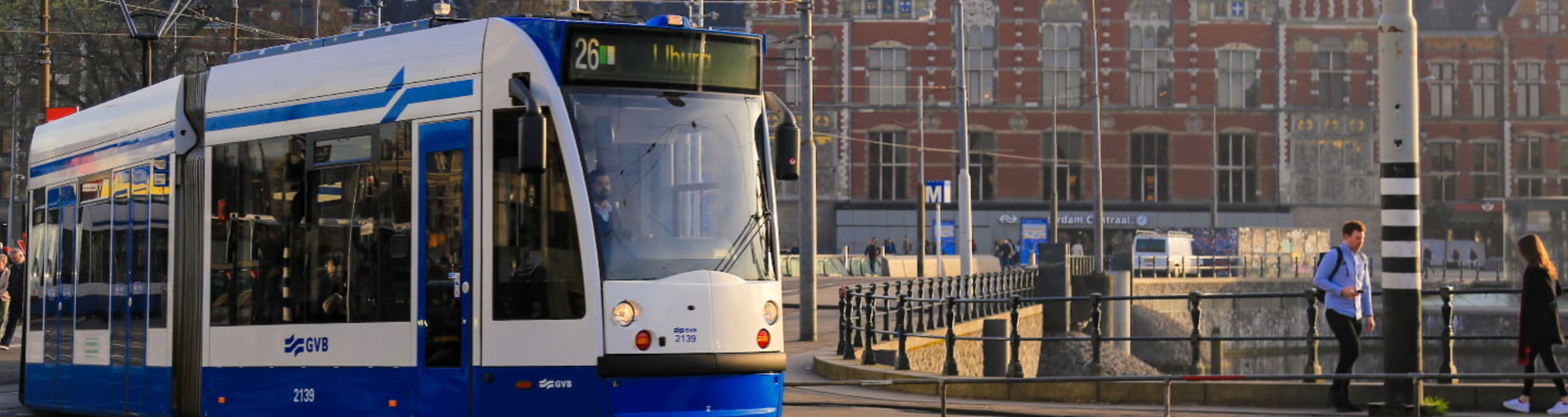 Tram passing in front of the Rijksmuseum