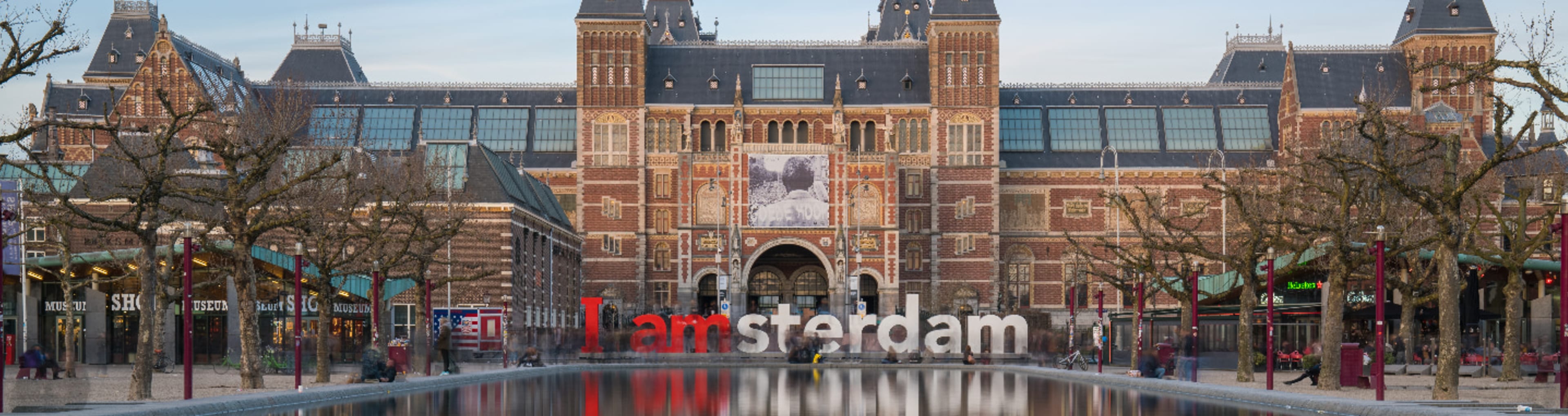 Rijksmuseum reflected on calm water