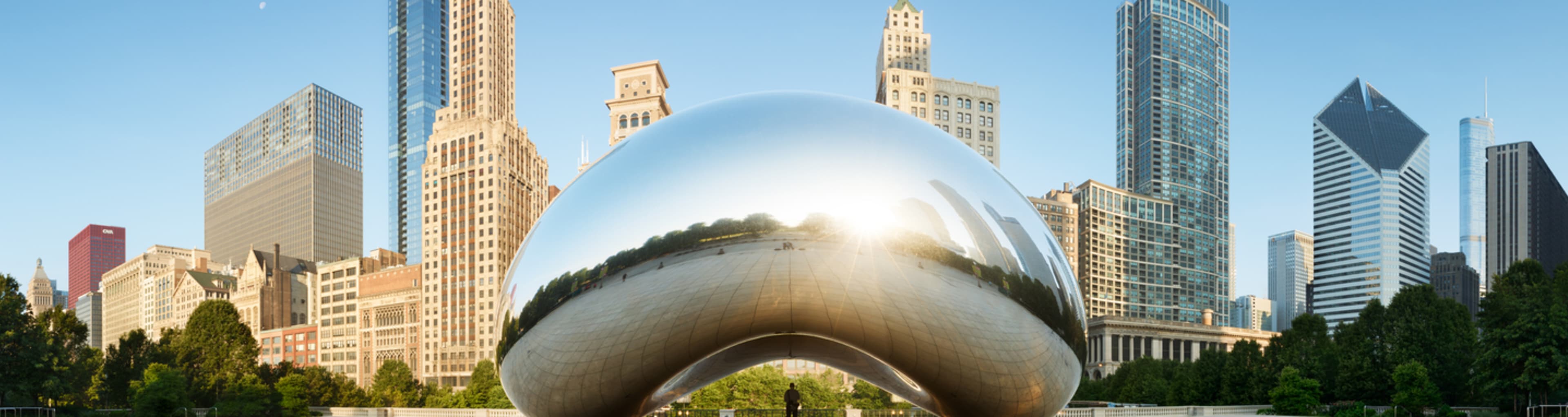 Cloud Gate de Anish Kapoor en la Millennium Plaza, Chicago