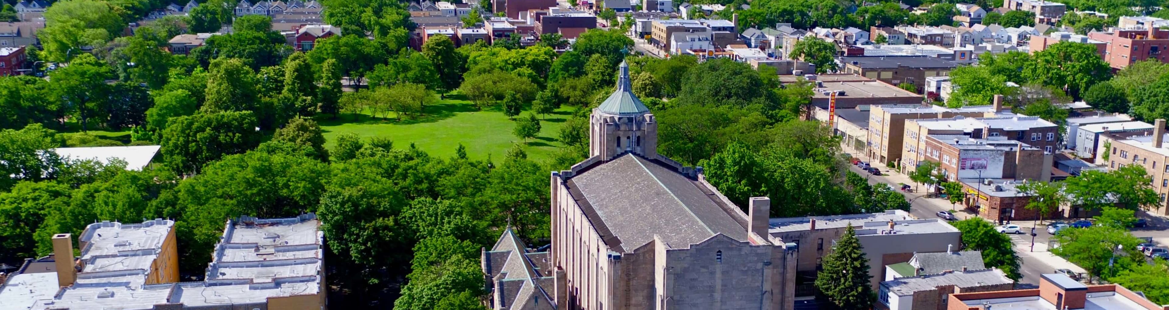 Chicago's North side from the air