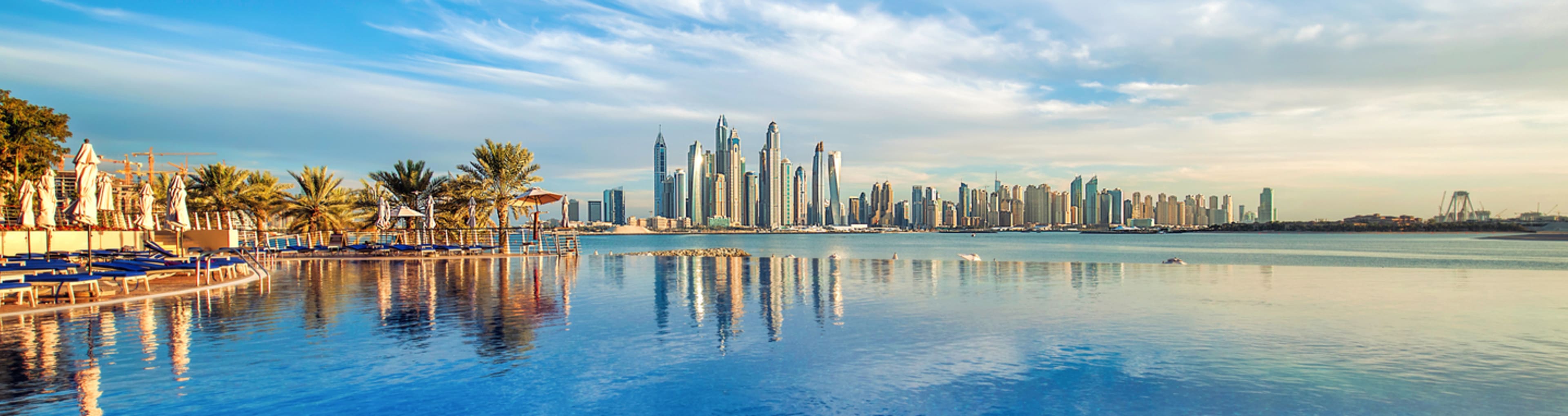 Dubai Skyline Reflection