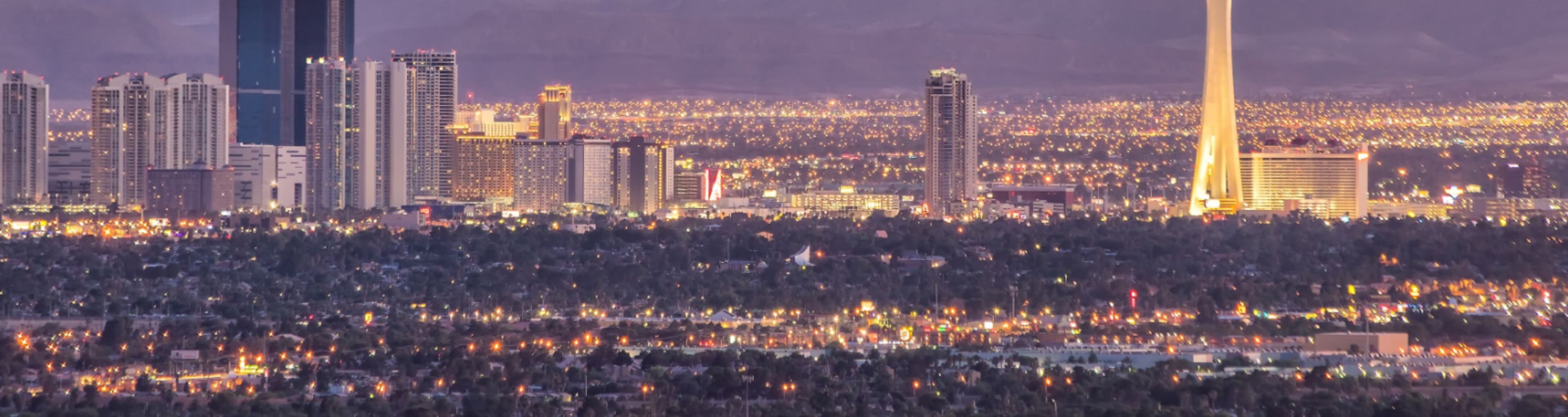 Vegas skyline on a warm summer night