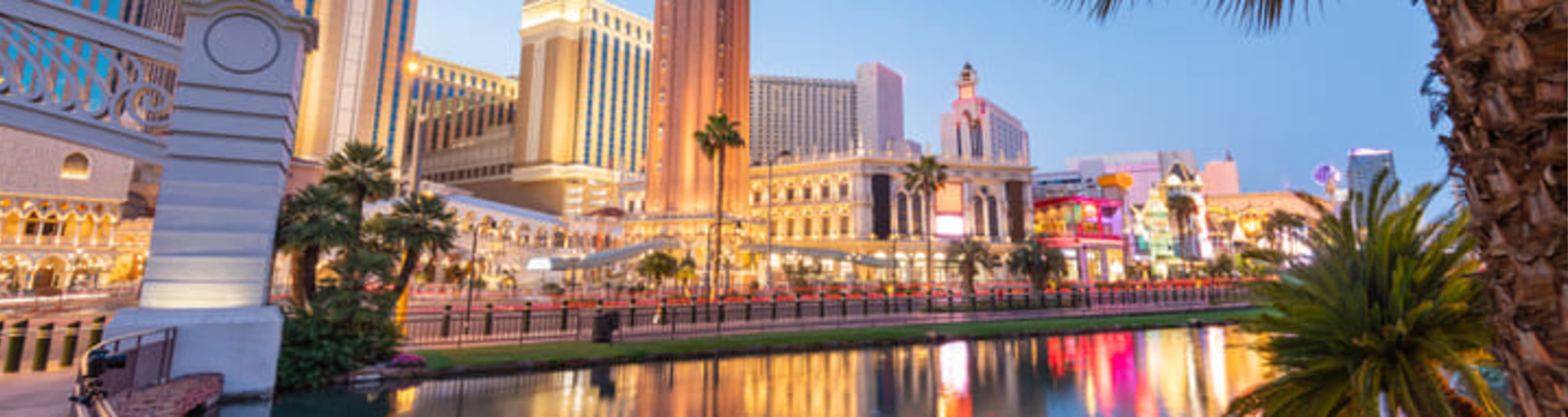 The Las Vegas Strip at sunset