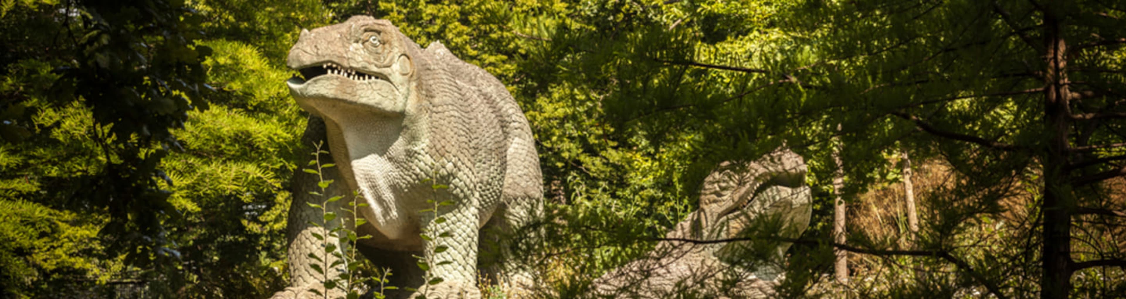 Dinosaurs in Crystal Palace Park.