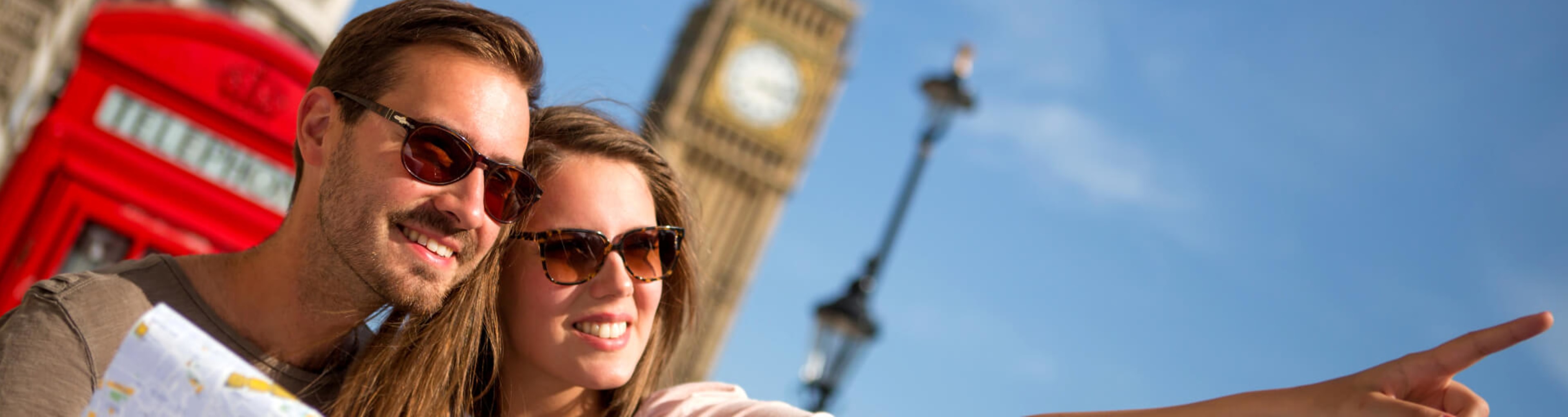 Summer in London is a great time to explore on foot like this couple