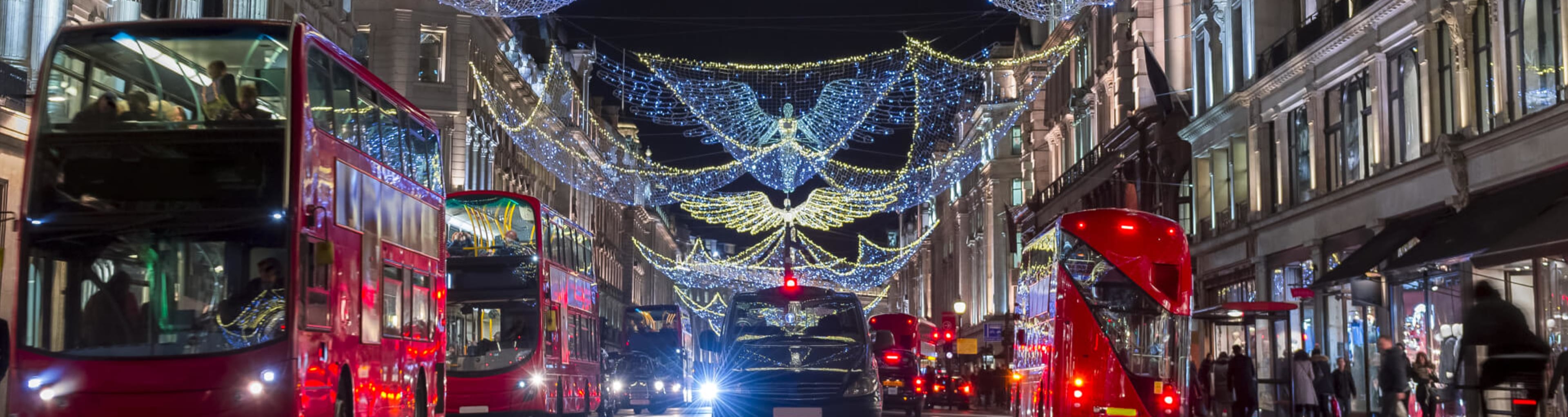 Shopping in December lets visitors enjoy the Christmas lights