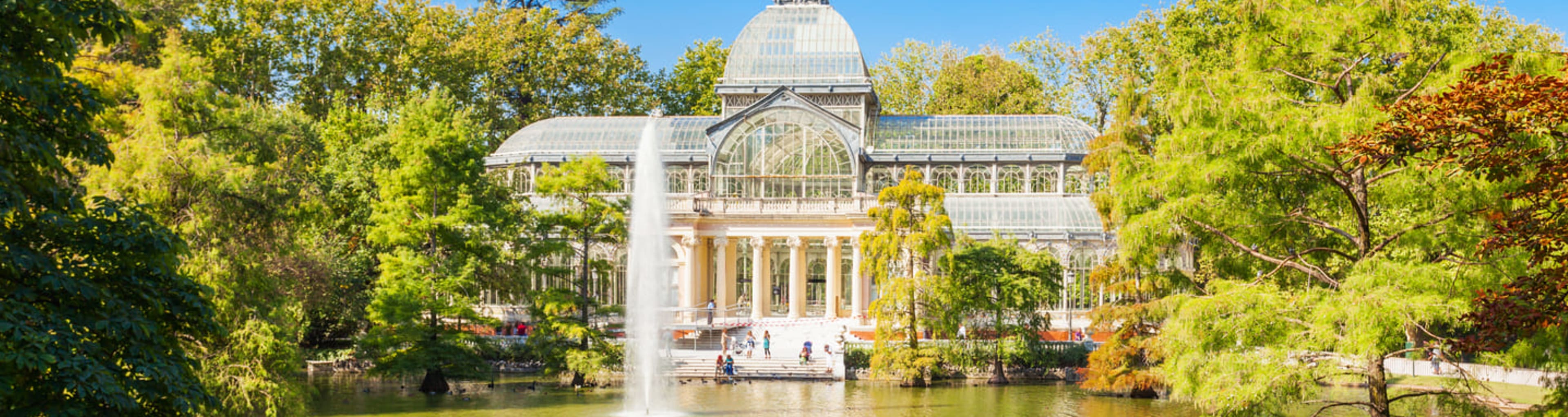 The Crystal Palace in Retiro Park, Madrid.