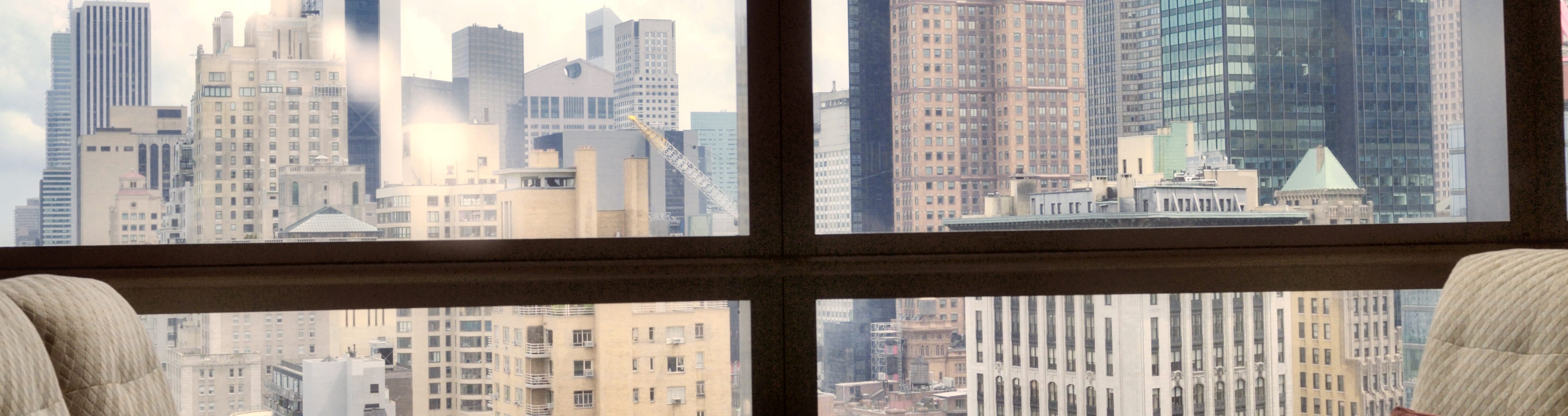 La vue depuis un hôtel à New York